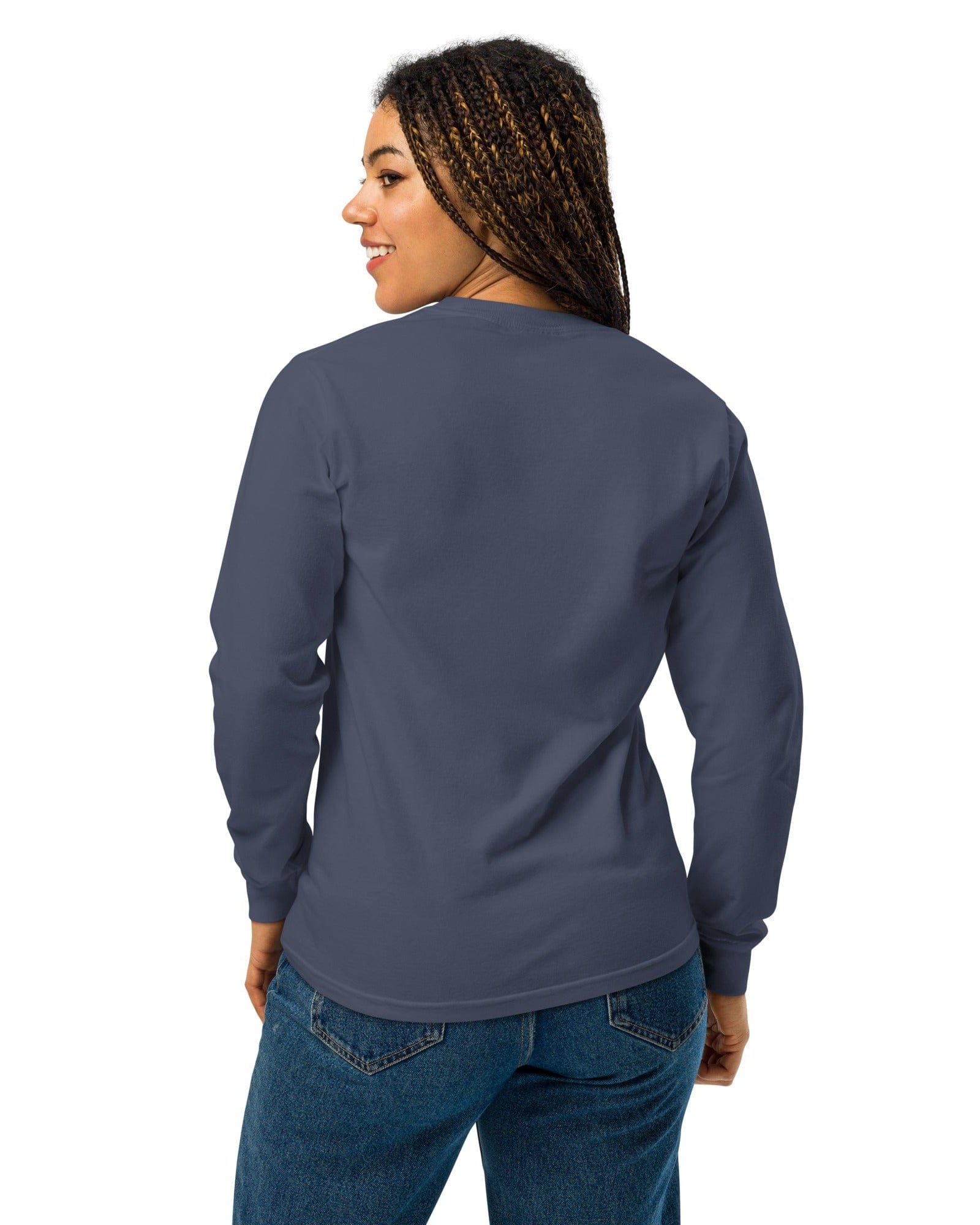 Steady On Surf Club | Great Britain | Skeleton Surf King | Garment-dyed Heavyweight Long-Sleeve Shirt.