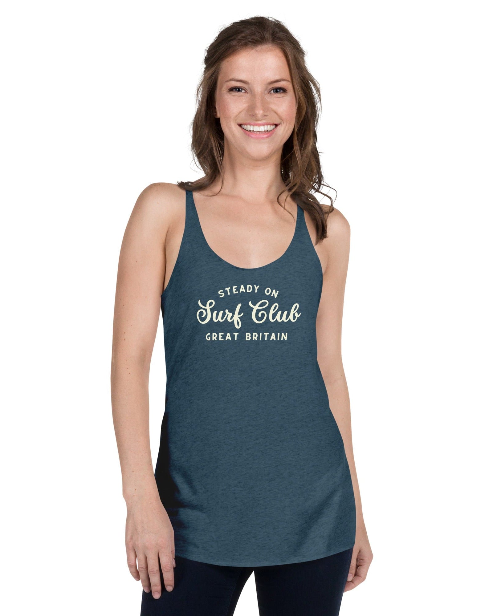 Steady On Surf Club Great Britain | Women's Racerback Vest (Tank Top).