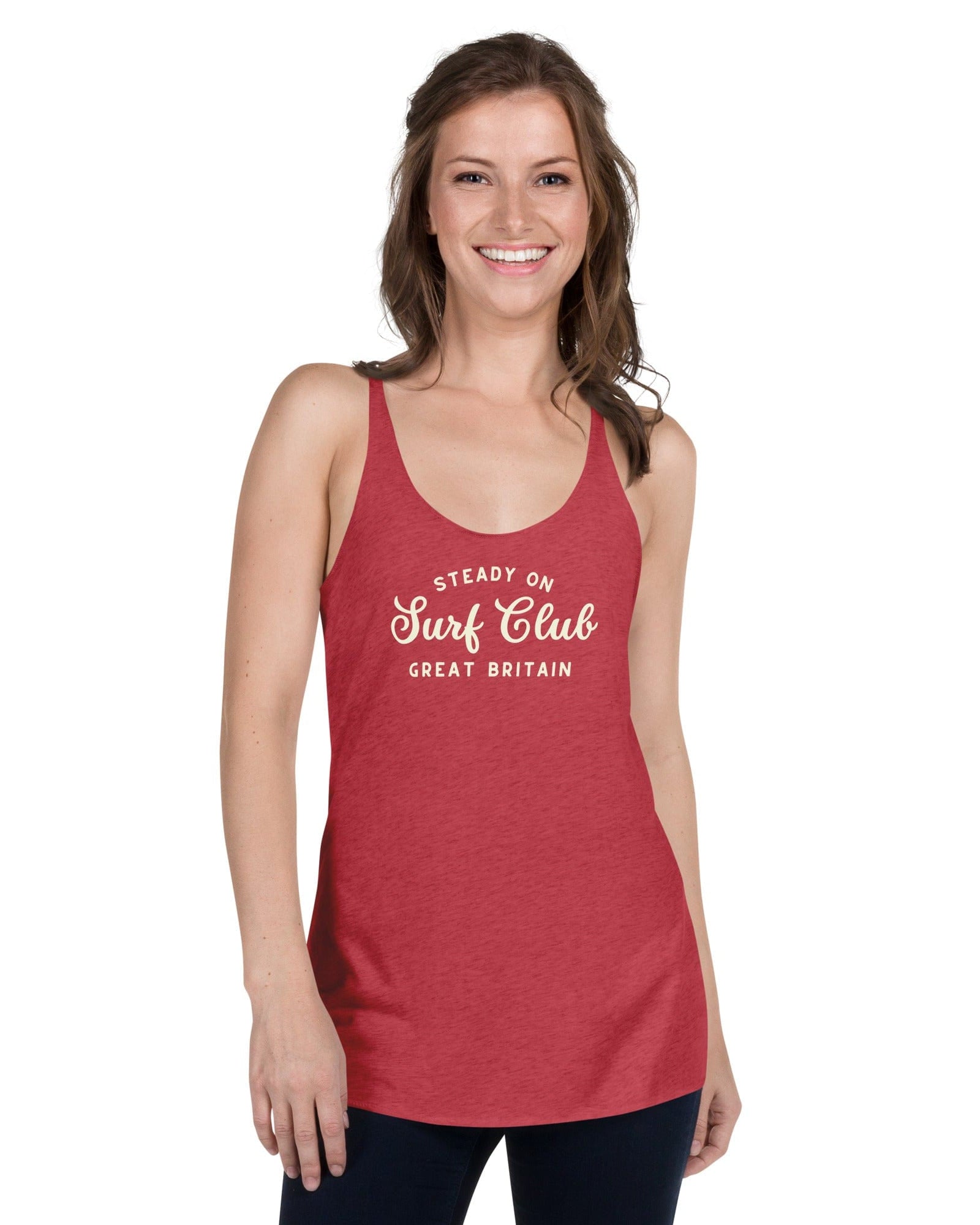 Steady On Surf Club Great Britain | Women's Racerback Vest (Tank Top).