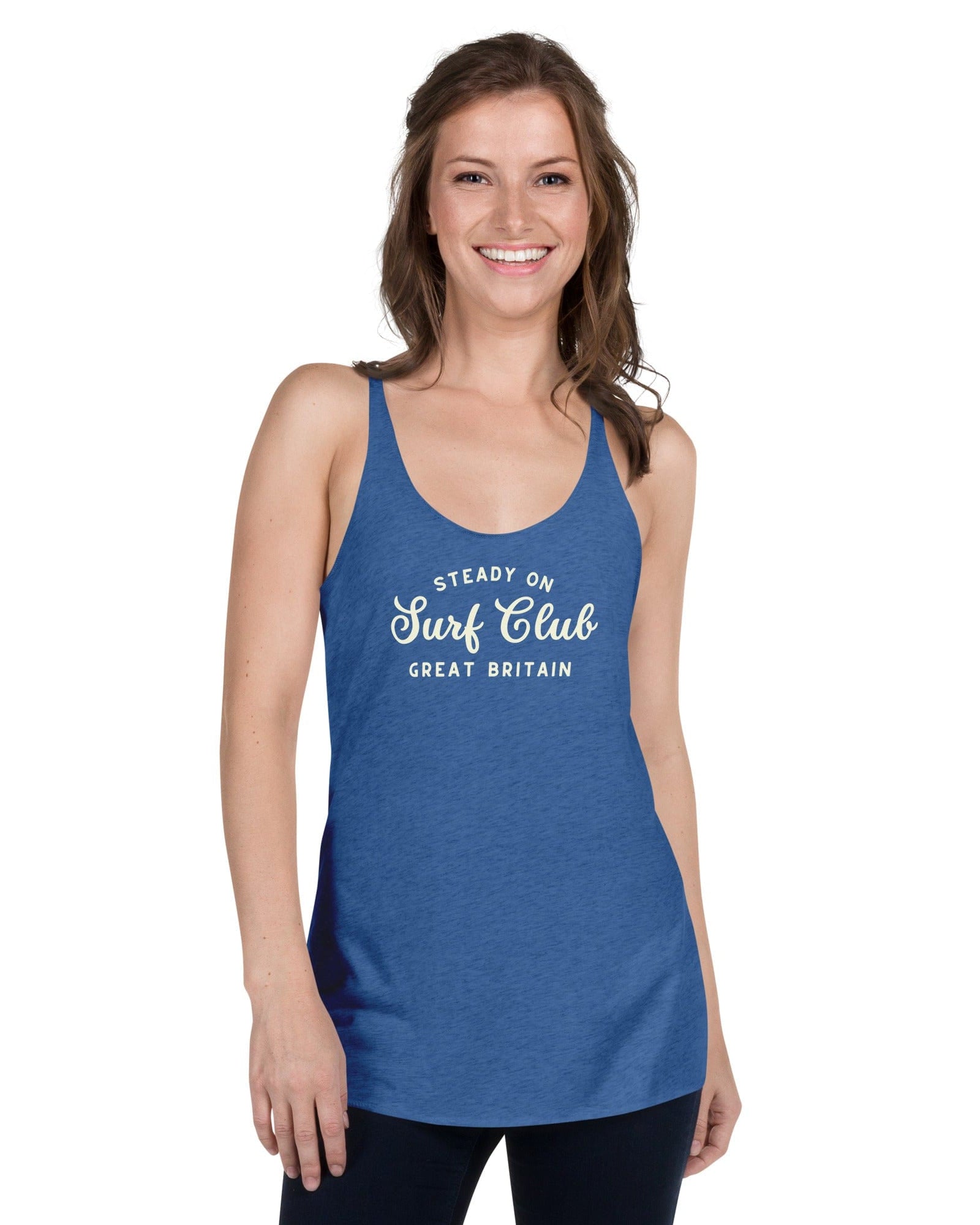 Steady On Surf Club Great Britain | Women's Racerback Vest (Tank Top).