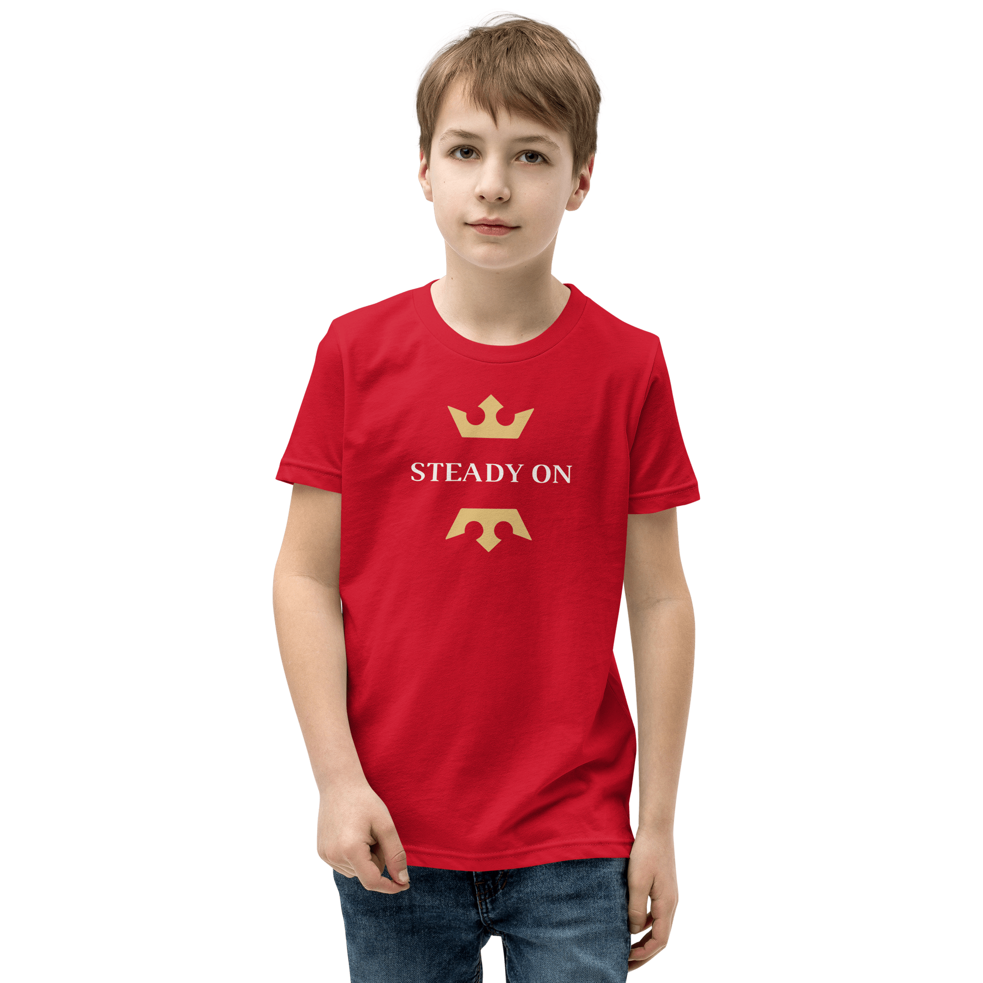 Steady On Youth T-shirt Red / S Jolly & Goode