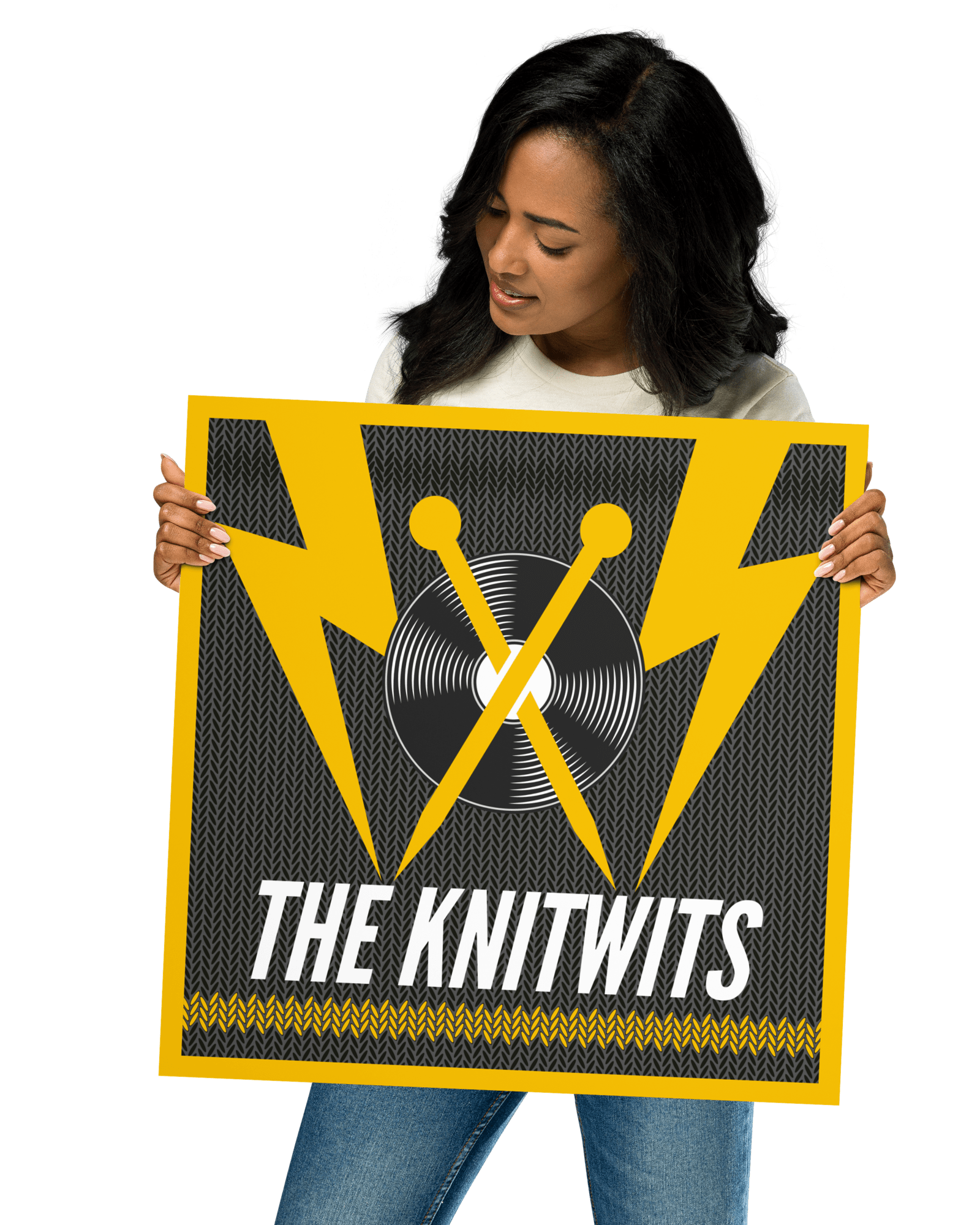 The Knitwits Poster 18″×18″ Posters, Prints, & Visual Artwork Jolly & Goode