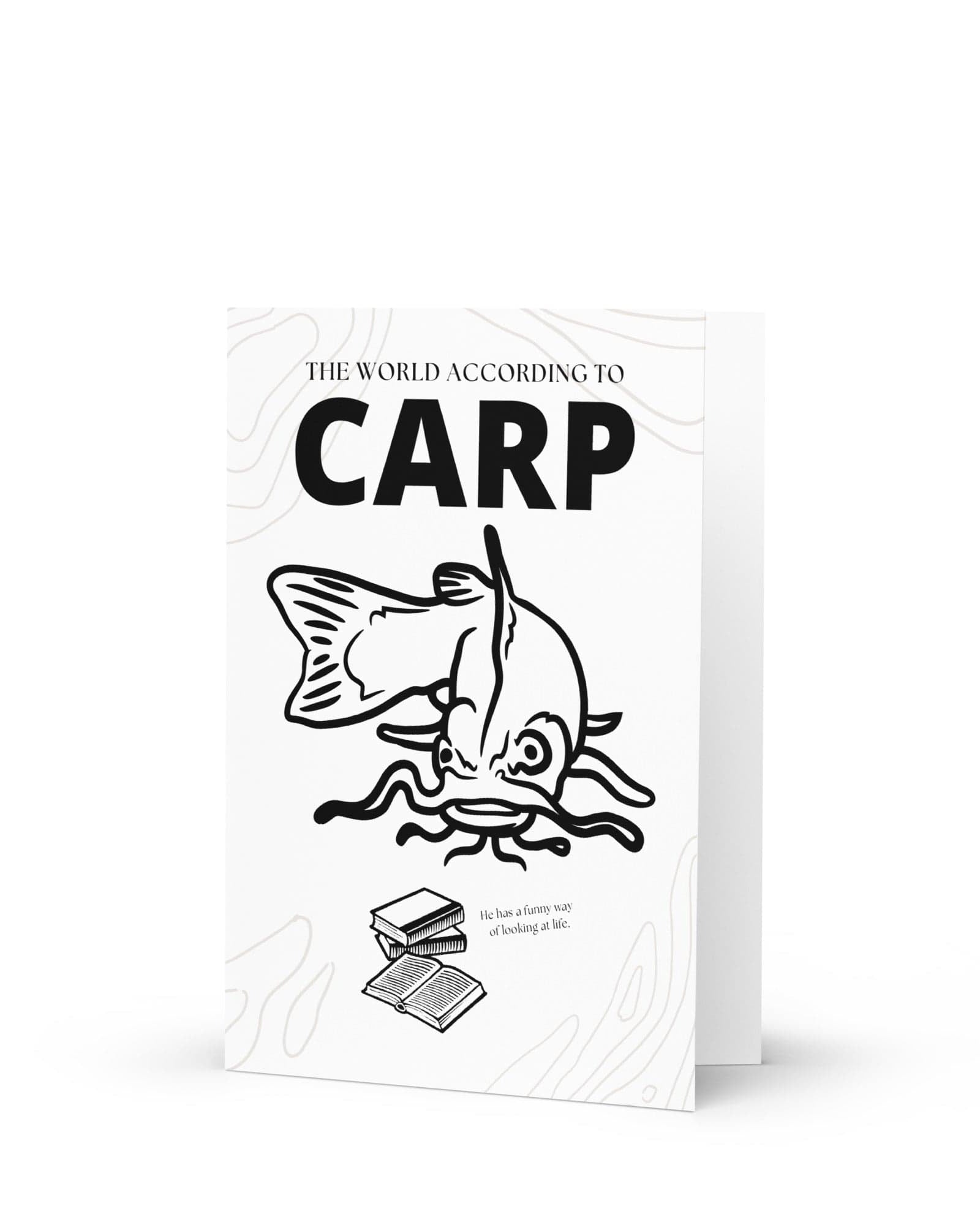 The World According to Carp | Greeting Card.