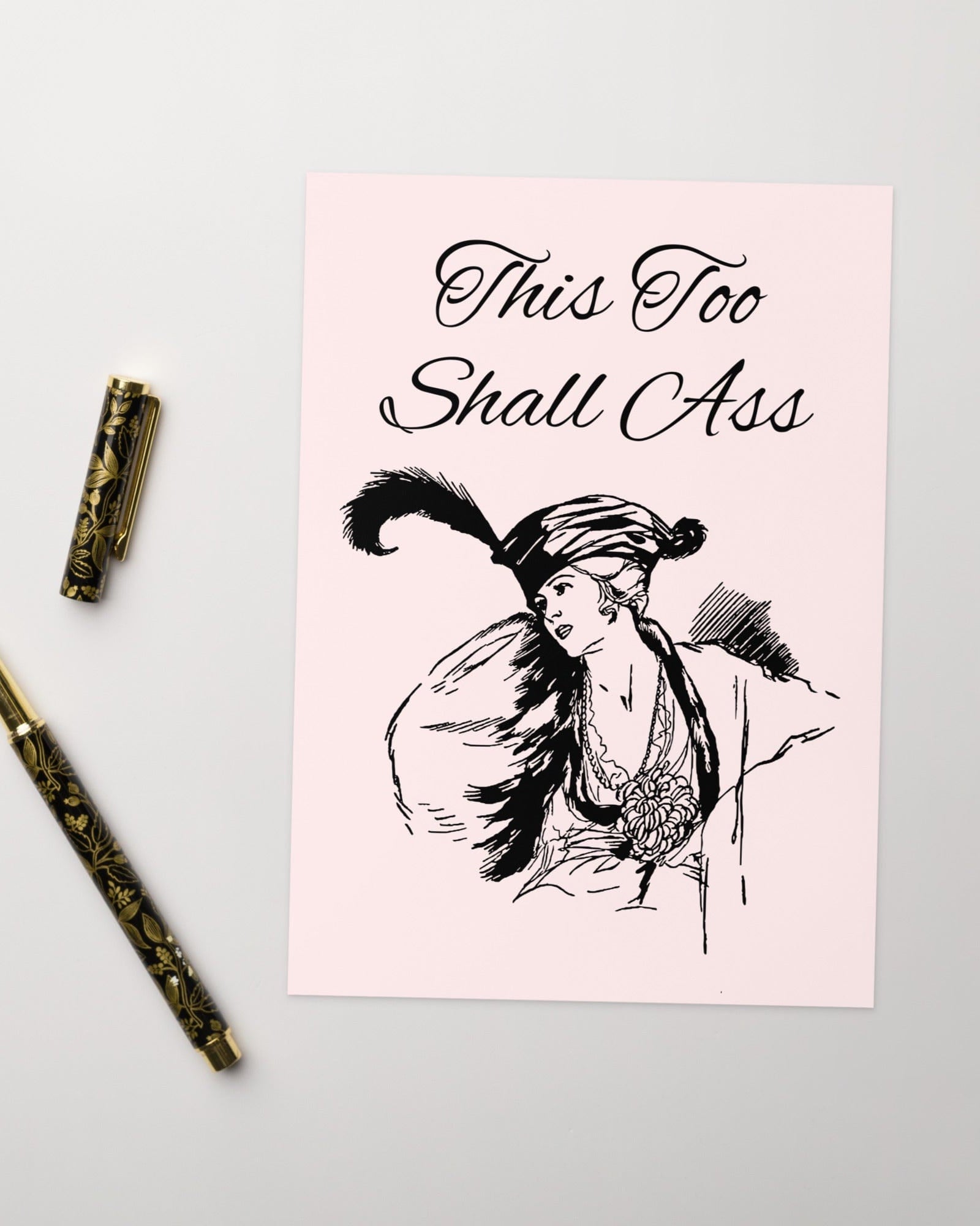 This Too Shall Ass | Funny Sympathy Card | Hilarious Gift Card.