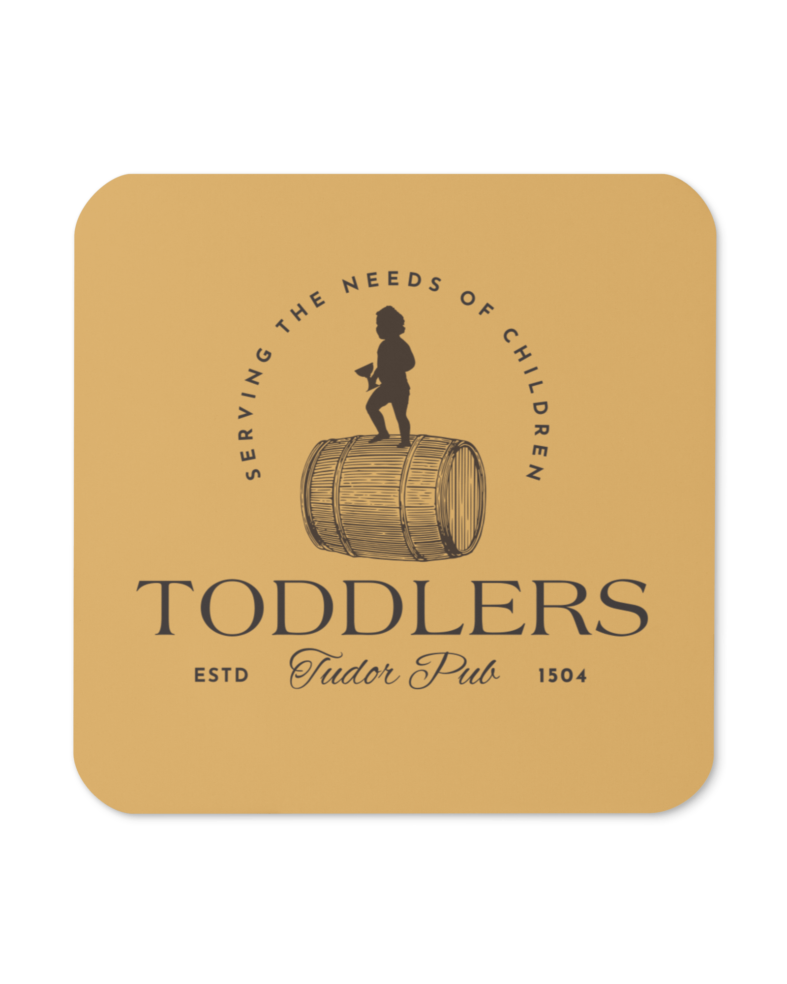 Toddlers Tudor Pub Coaster.
