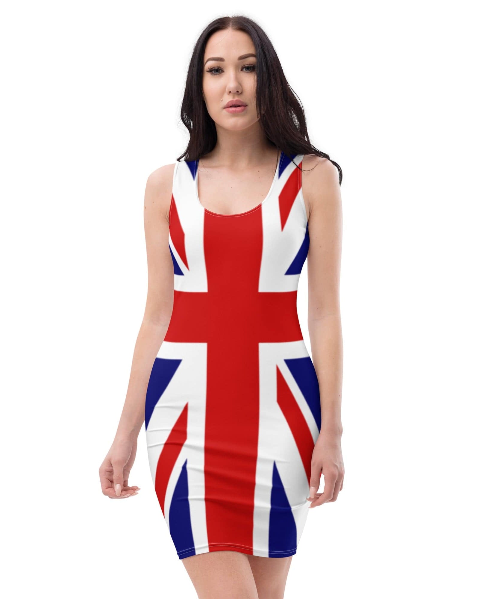 Union Jack Fitted Dress | Ginger Spice Style XS Fitted Dress Jolly & Goode