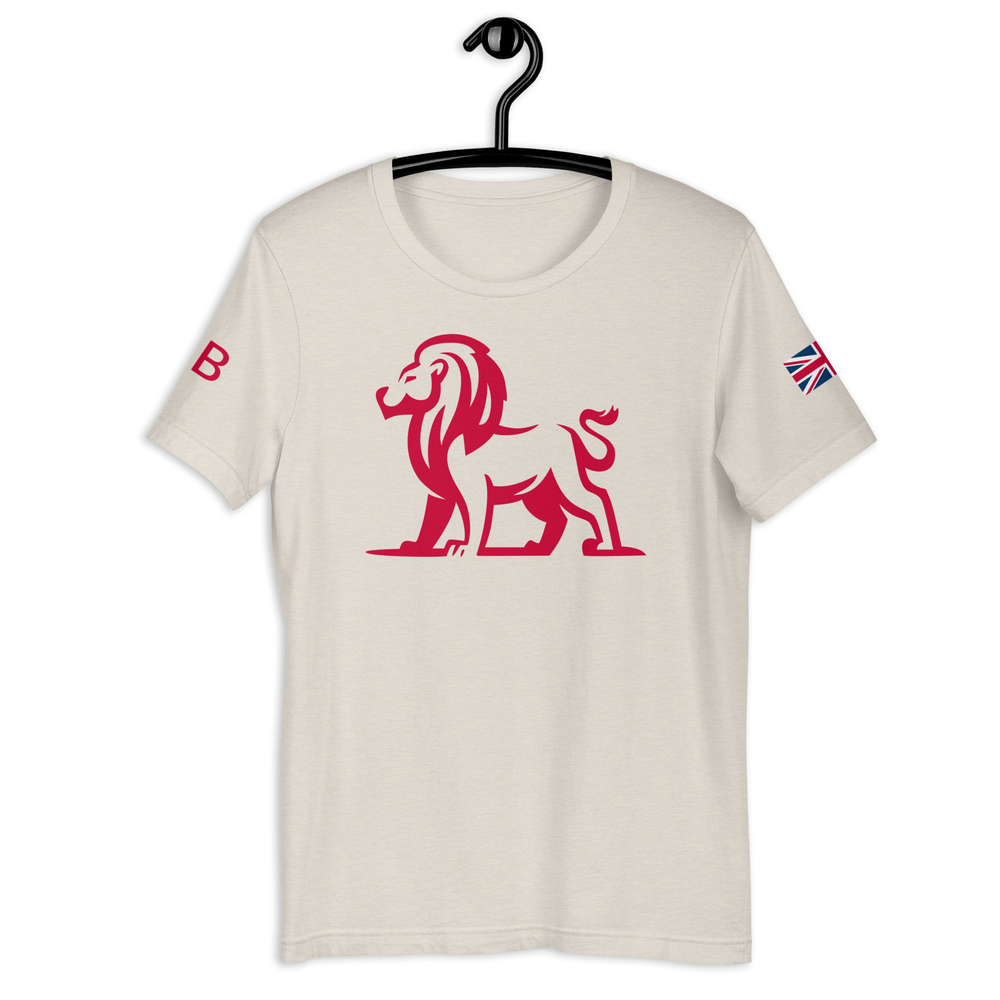 Union Jack GB Lion T-shirt Heather Dust / S Shirts & Tops Jolly & Goode