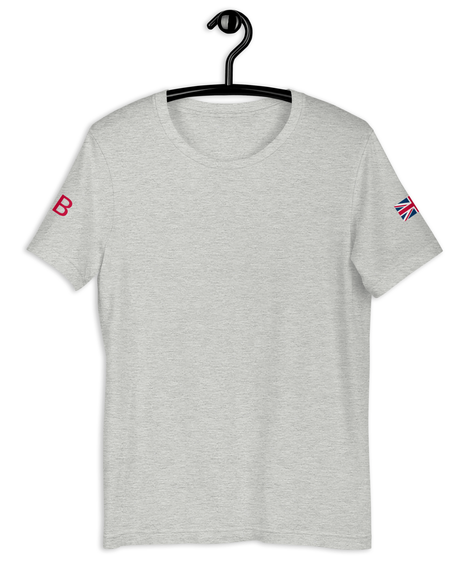 Union Jack GB T-shirt | Both Sleeves | Unisex Fit Athletic Heather / XS Shirts & Tops Jolly & Goode