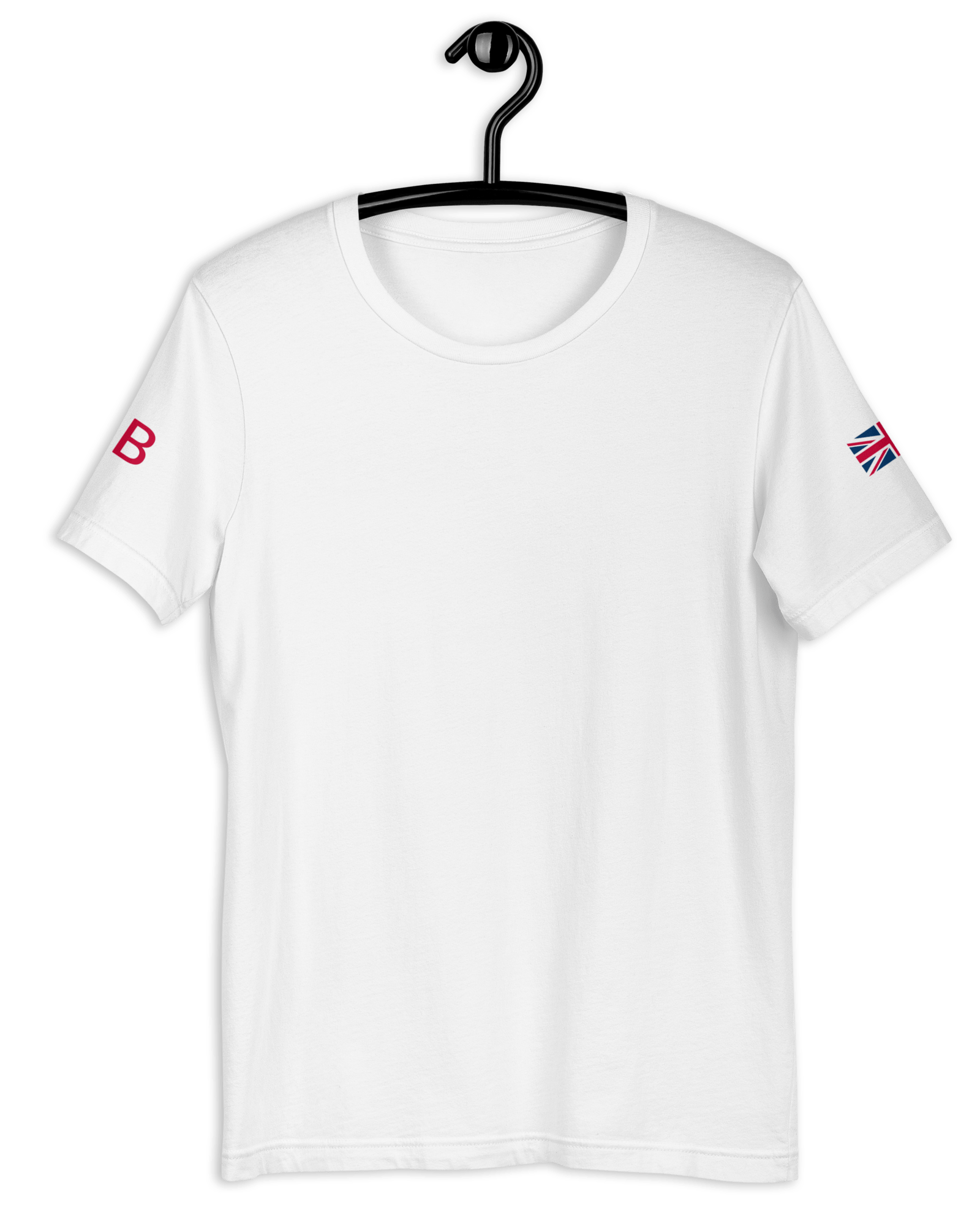 Union Jack GB T-shirt | Both Sleeves | Unisex Fit White / XS Shirts & Tops Jolly & Goode