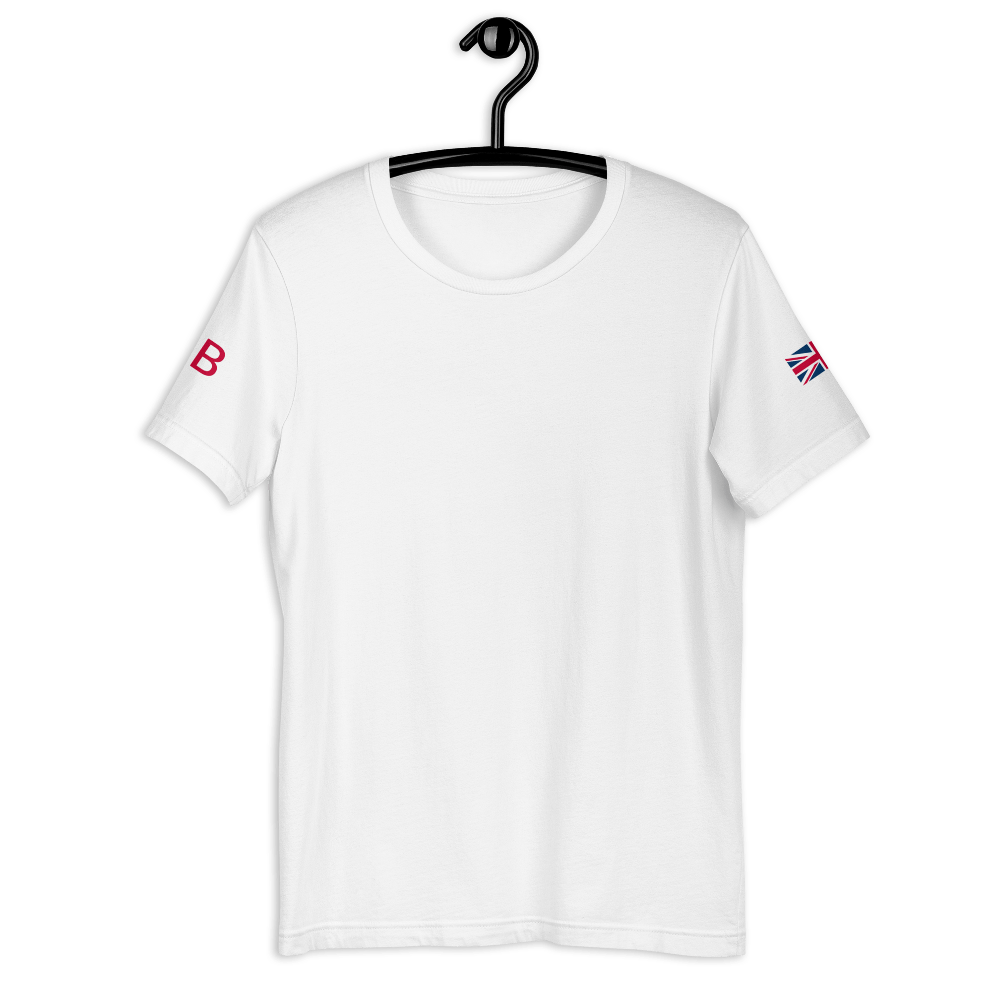 Union Jack GB T-shirt | Both Sleeves | Unisex Fit White / XS Shirts & Tops Jolly & Goode