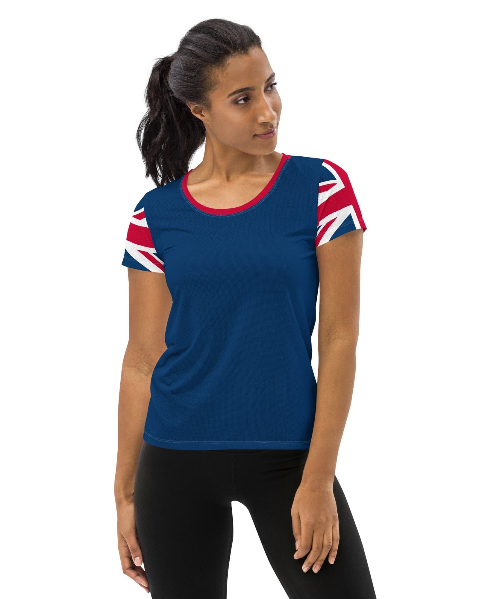 Union Jack Women's Workout Shirt.
