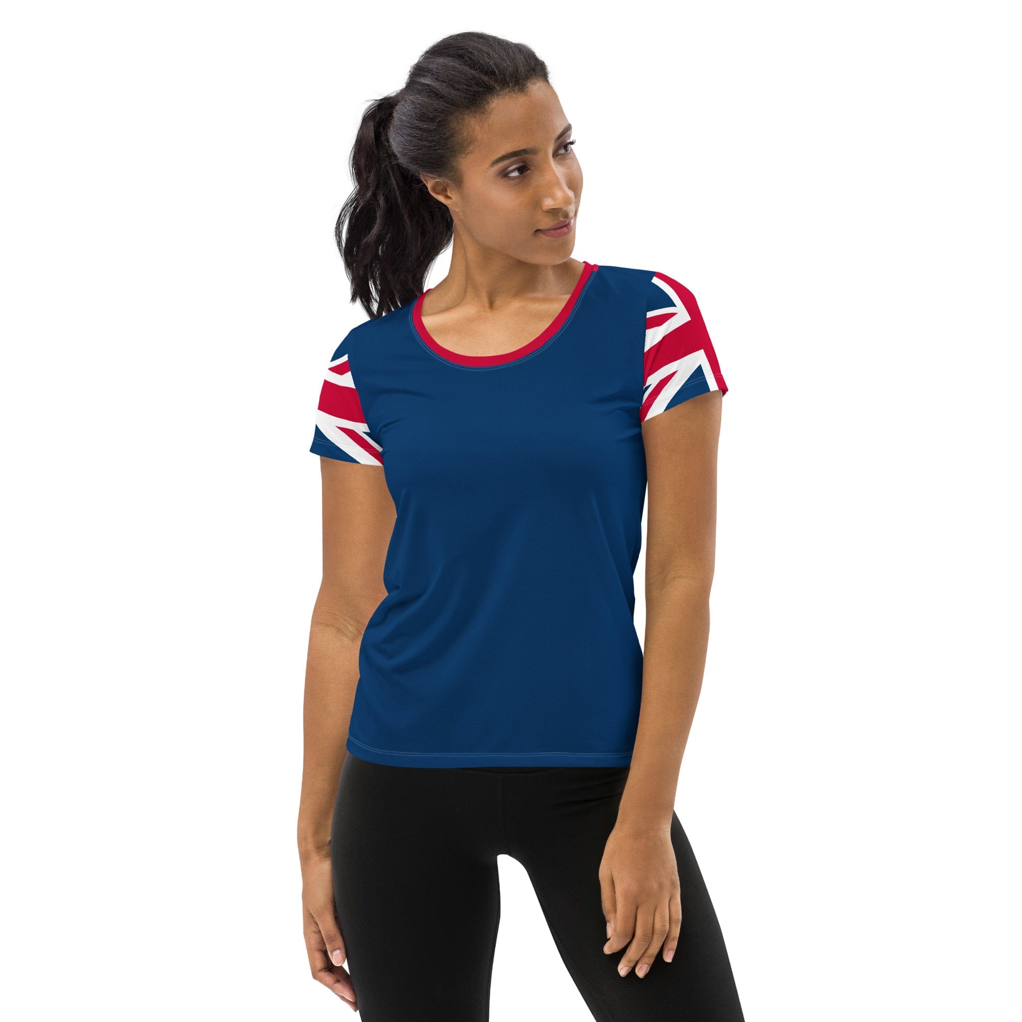 Union Jack Women's Workout Shirt.