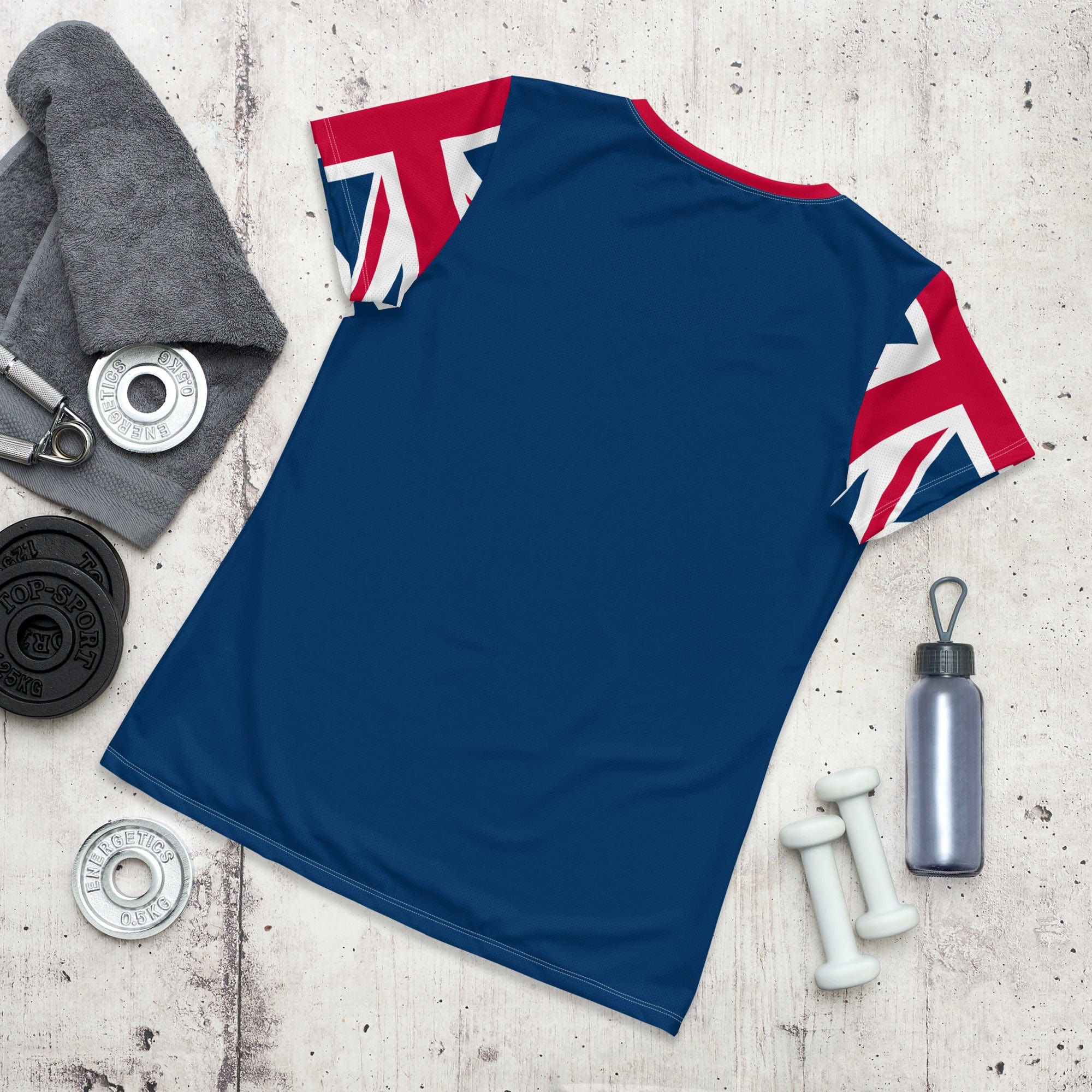 Union Jack Women's Workout Shirt.