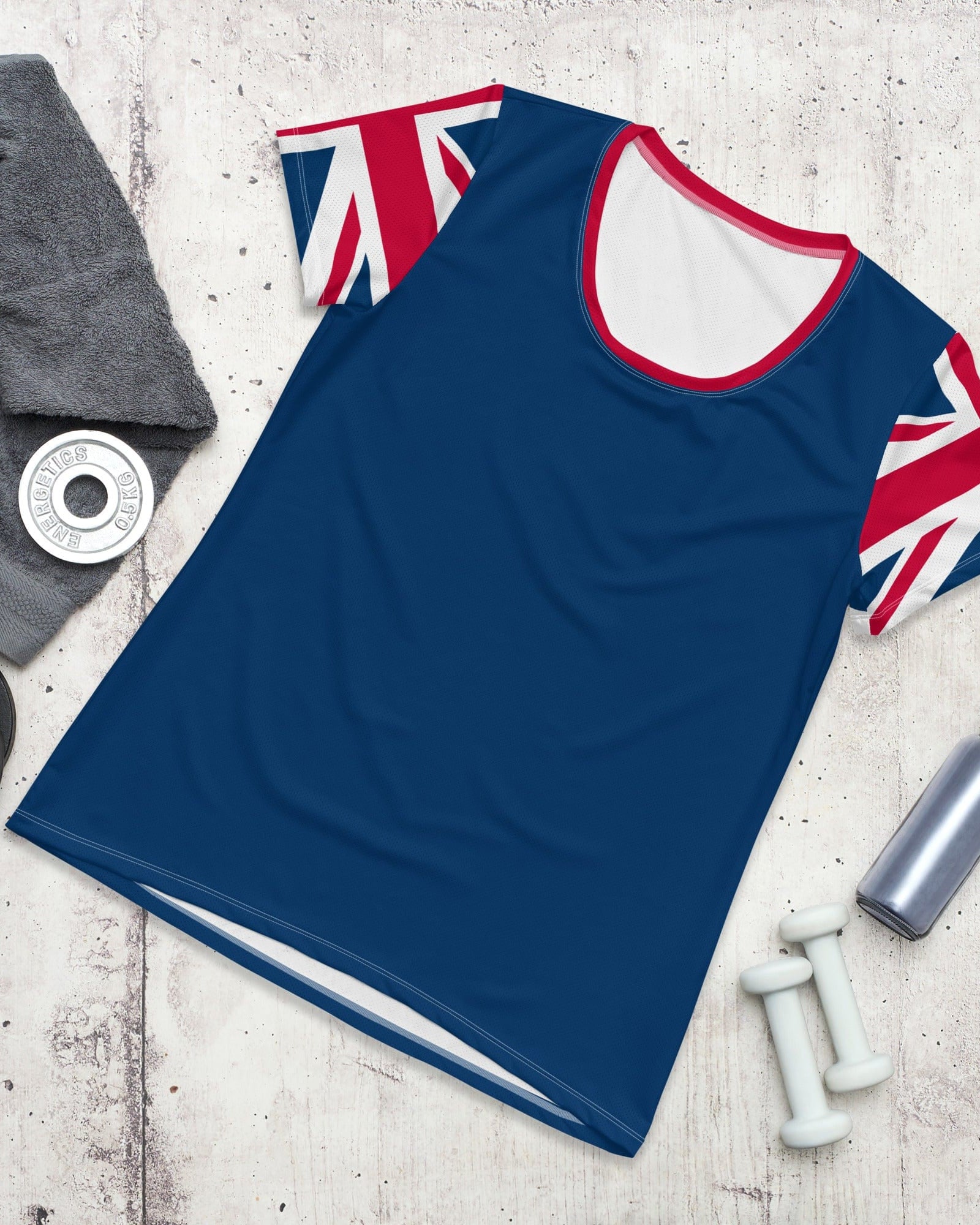 Union Jack Women's Workout Shirt.