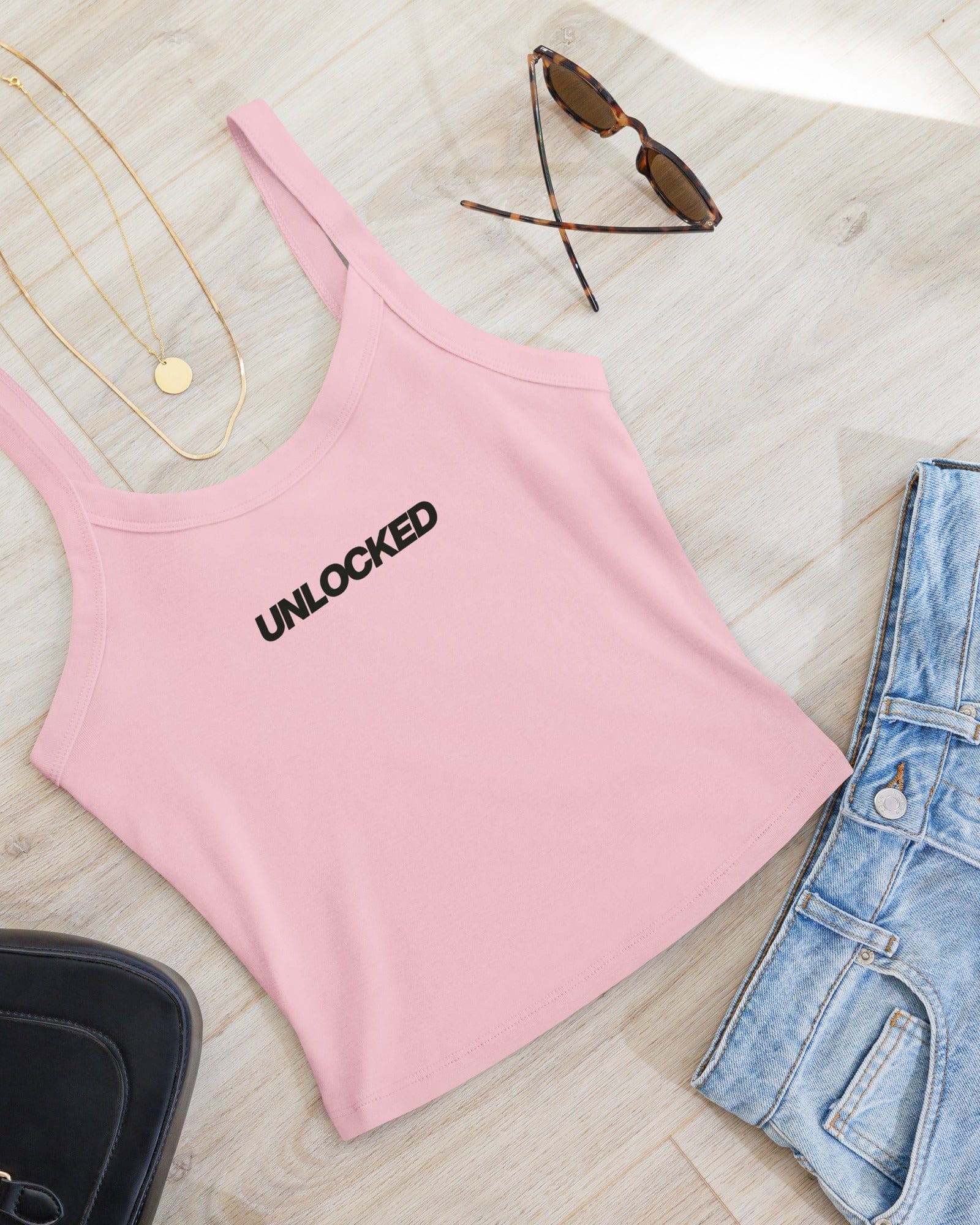 Unlocked Women’s Micro-Rib Vest (or Tank Top).