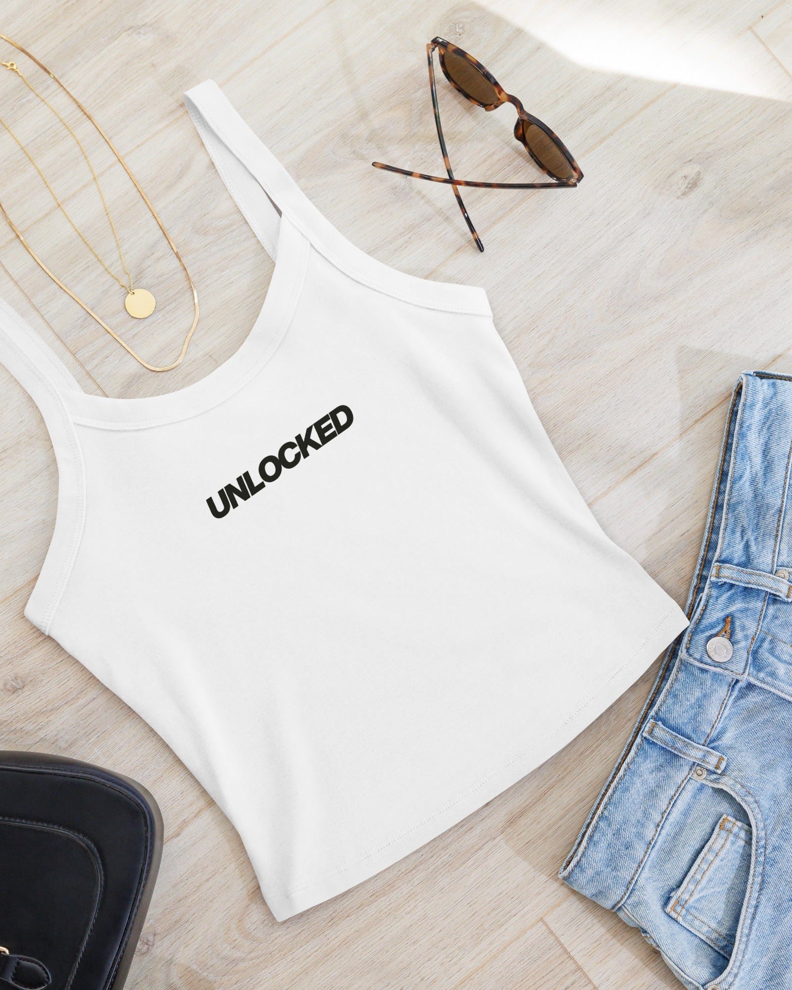 Unlocked Women’s Micro-Rib Vest (or Tank Top).