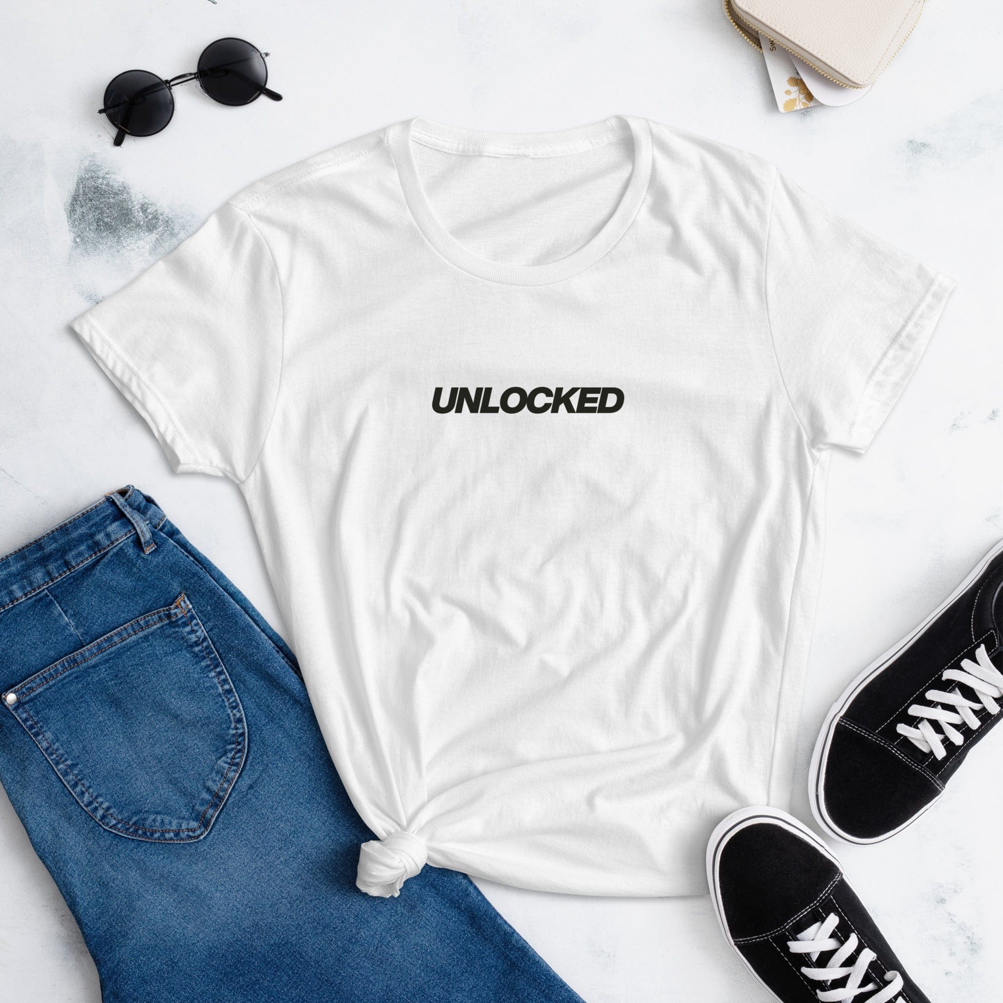 Unlocked Women's Short-Sleeve T-shirt Shirts & Tops Jolly & Goode