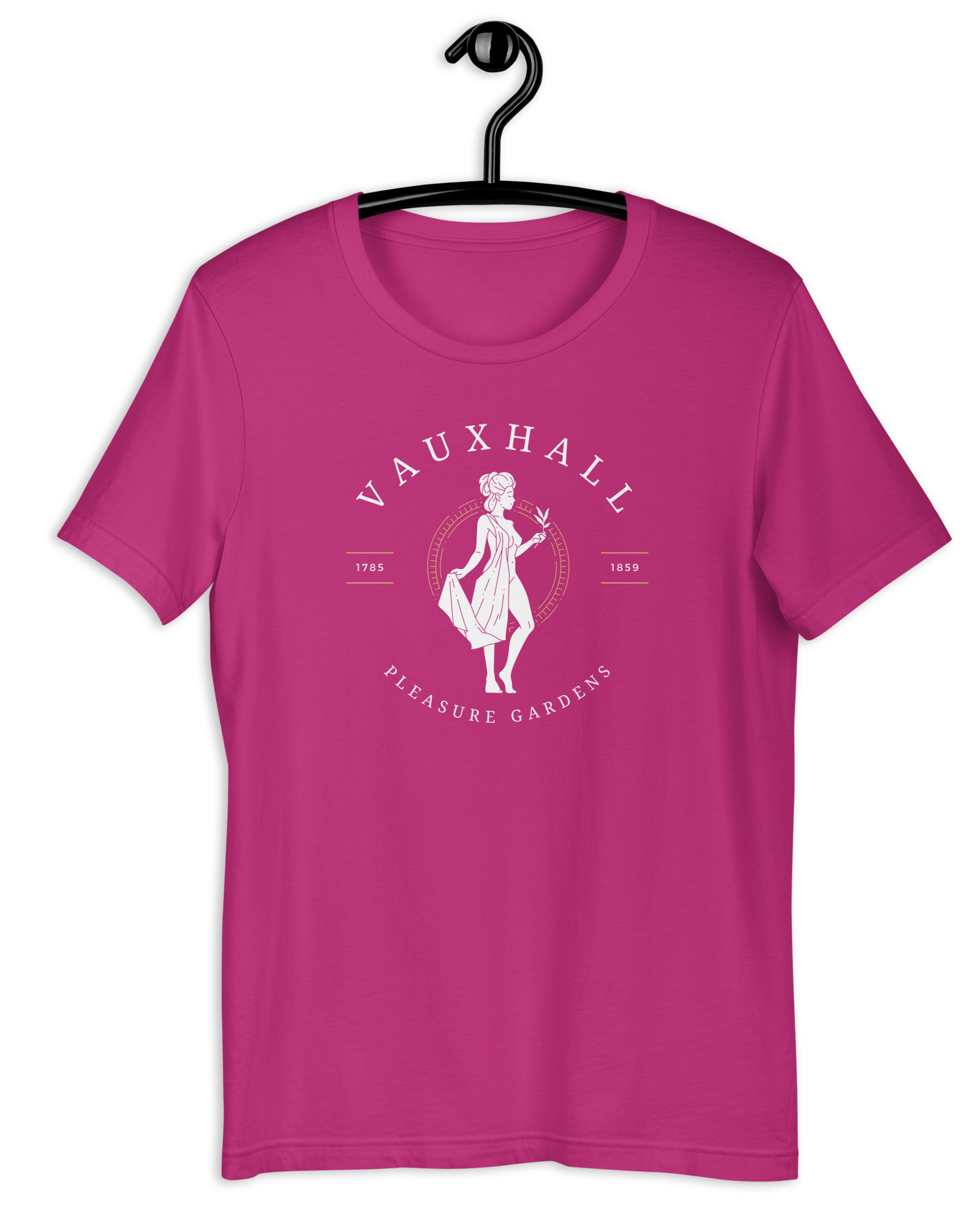 Vauxhall Pleasure Gardens T-shirt | Unisex Berry / S Shirts & Tops Jolly & Goode