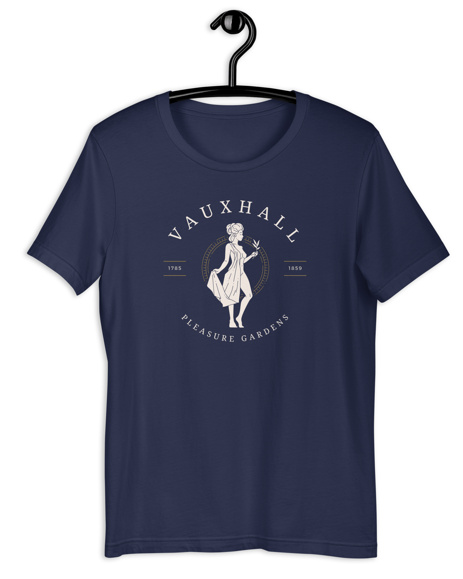 Vauxhall Pleasure Gardens T-shirt | Unisex Navy / S Shirts & Tops Jolly & Goode