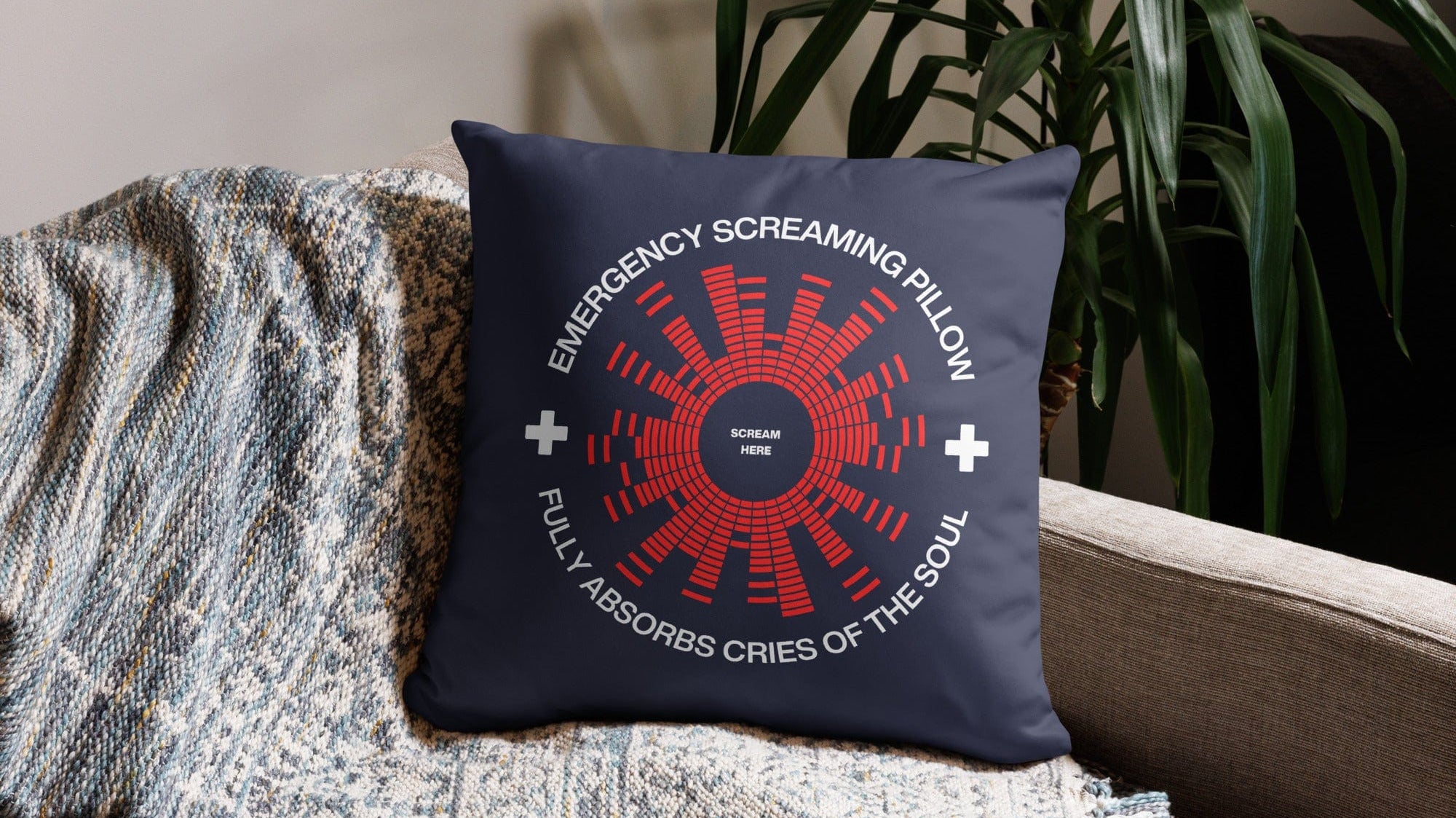 Emergency Screaming Pillows = Comfort & Comic Relief