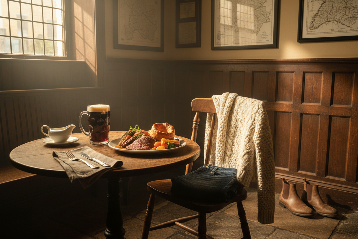The Pub Outfit: What Brits Actually Wear for a Sunday Roast