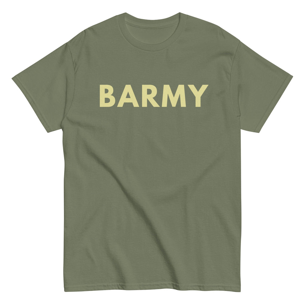 The Barmy collection brings smiles everywhere you go. Join the Barmy with these fun and fantastic T-shirts, Hoodies, Sweatshirts, Jumpers, Long-Sleeve Shirts, Vests (Tank Tops) and more. Barmy Strong.