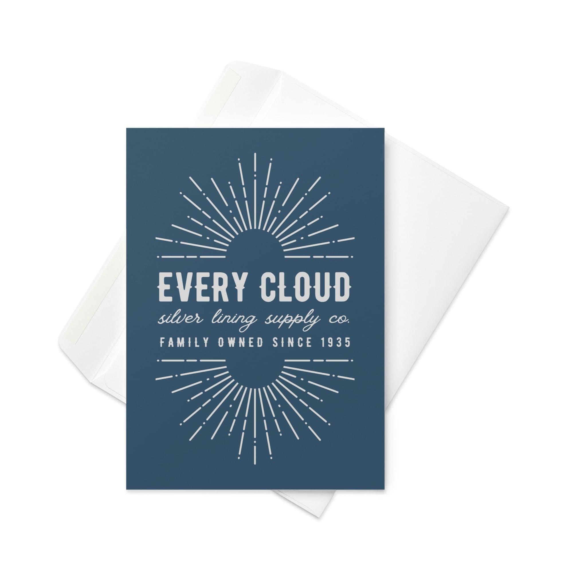 5-Pack Every Cloud Silver Lining Supply Company Cards Greeting & Note Cards Jolly & Goode