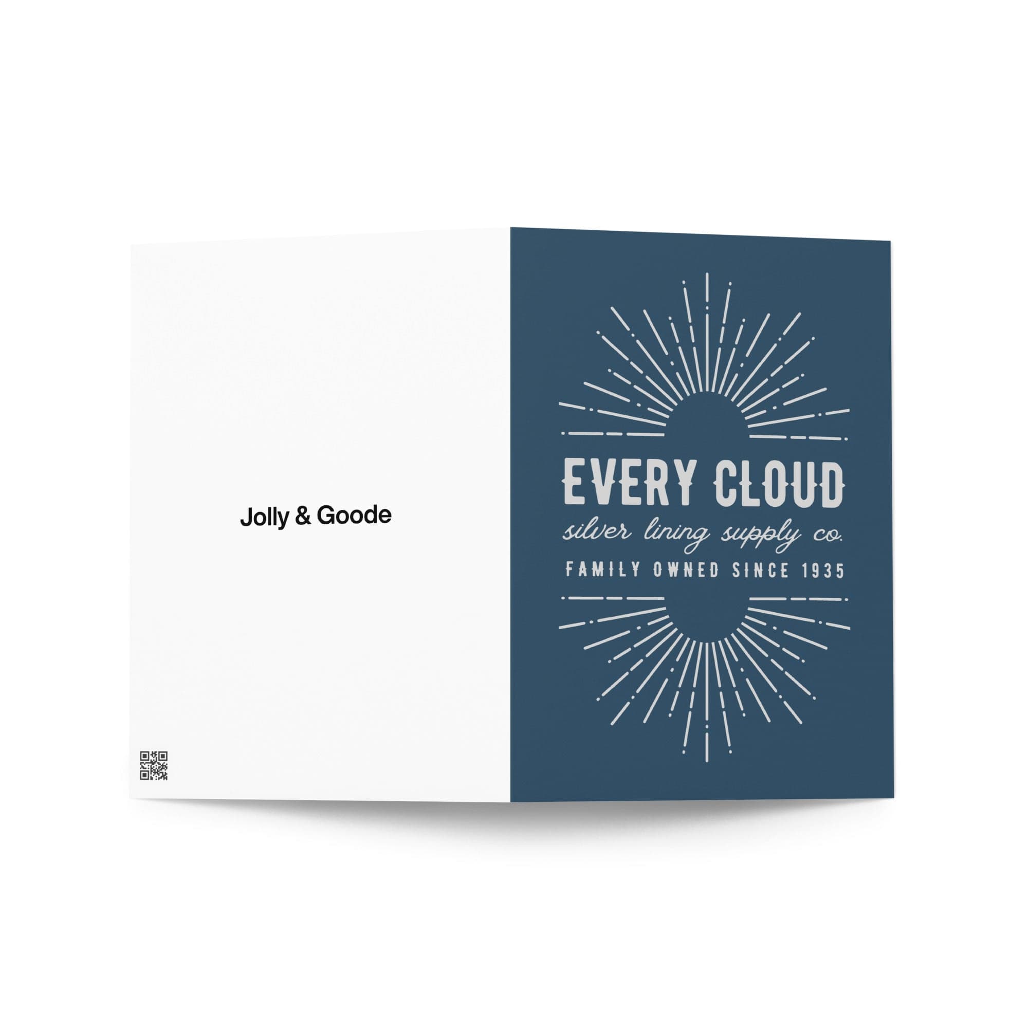 5-Pack Every Cloud Silver Lining Supply Company Cards Greeting & Note Cards Jolly & Goode