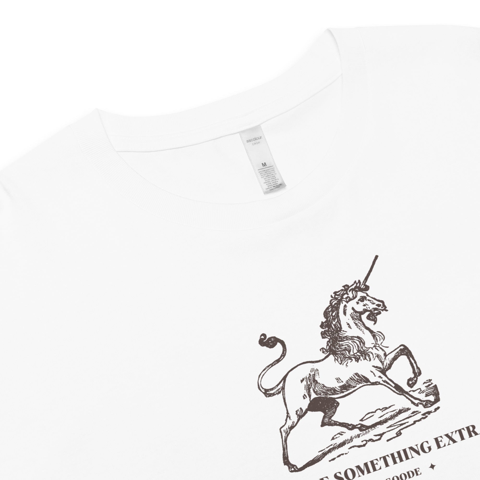 A Little Something Extra Unicorn Crop Top.