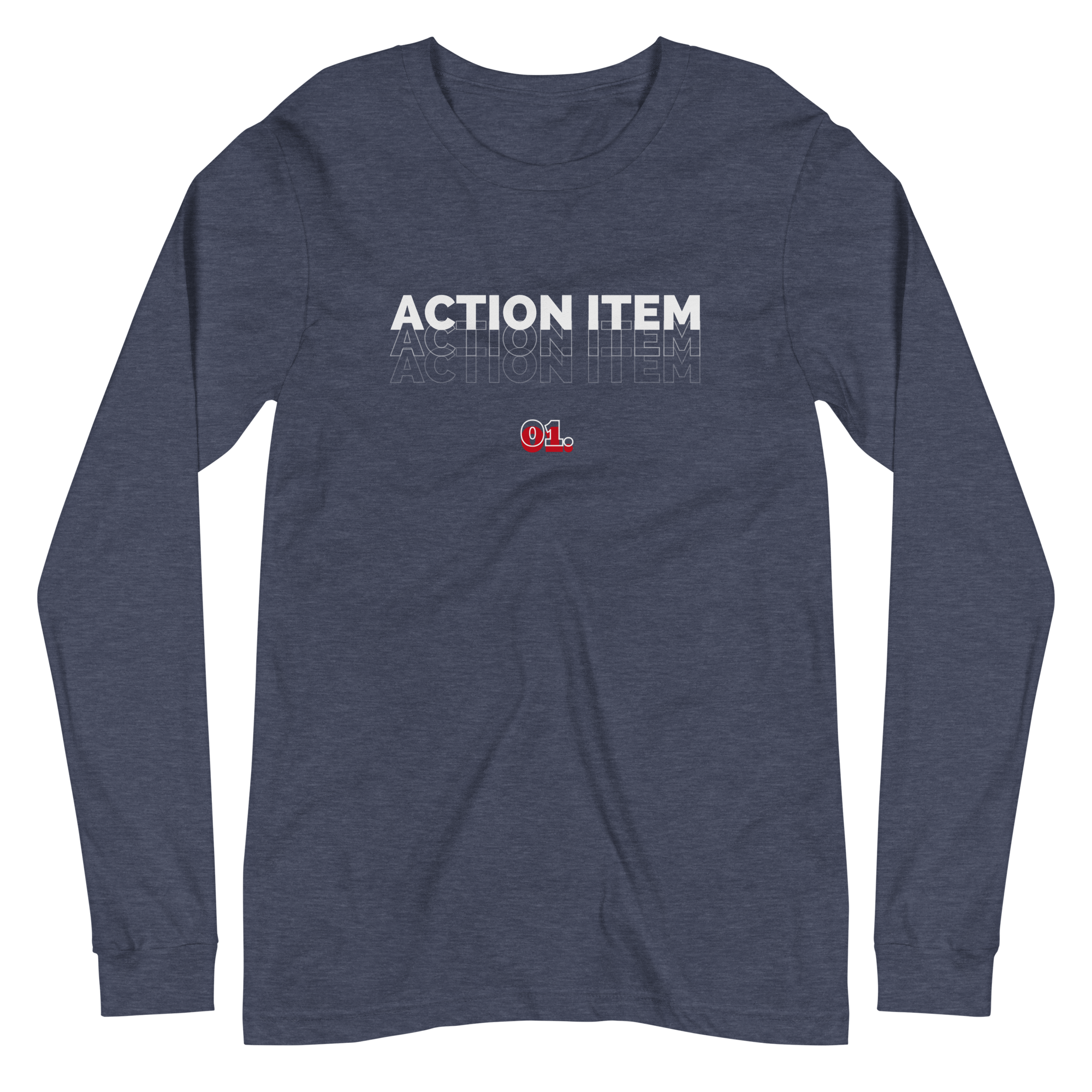 Action Item | Long Sleeve Shirt Heather Navy / XS long sleeve shirts Jolly & Goode
