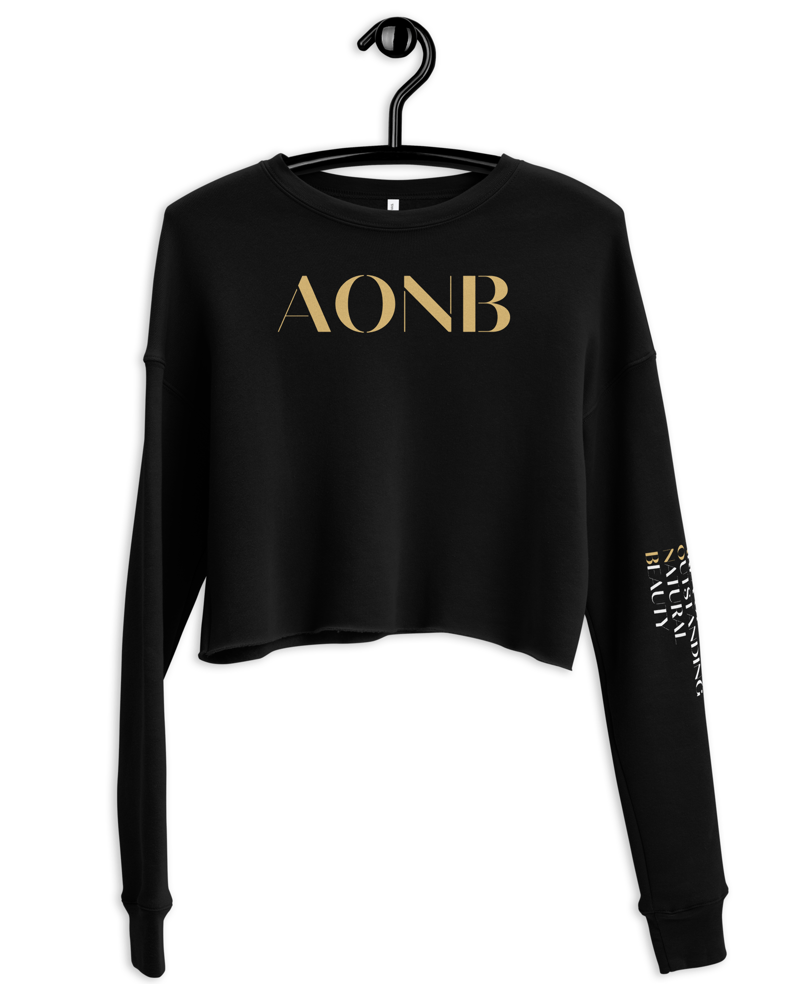 AONB Crop Sweatshirt | Area of Outstanding Natural Beauty Black / S Crop Sweatshirt Jolly & Goode