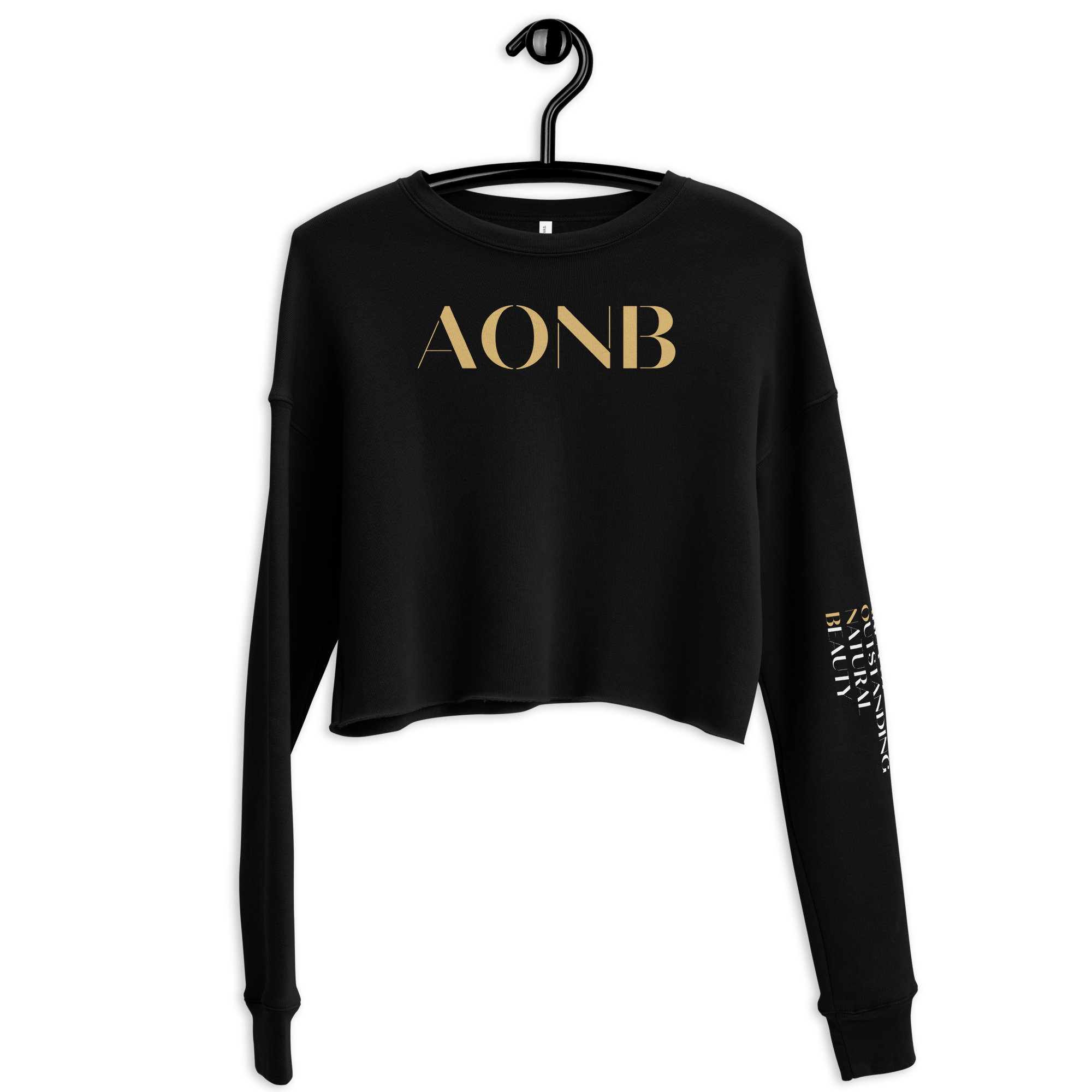 AONB Crop Sweatshirt | Area of Outstanding Natural Beauty Black / S Crop Sweatshirt Jolly & Goode