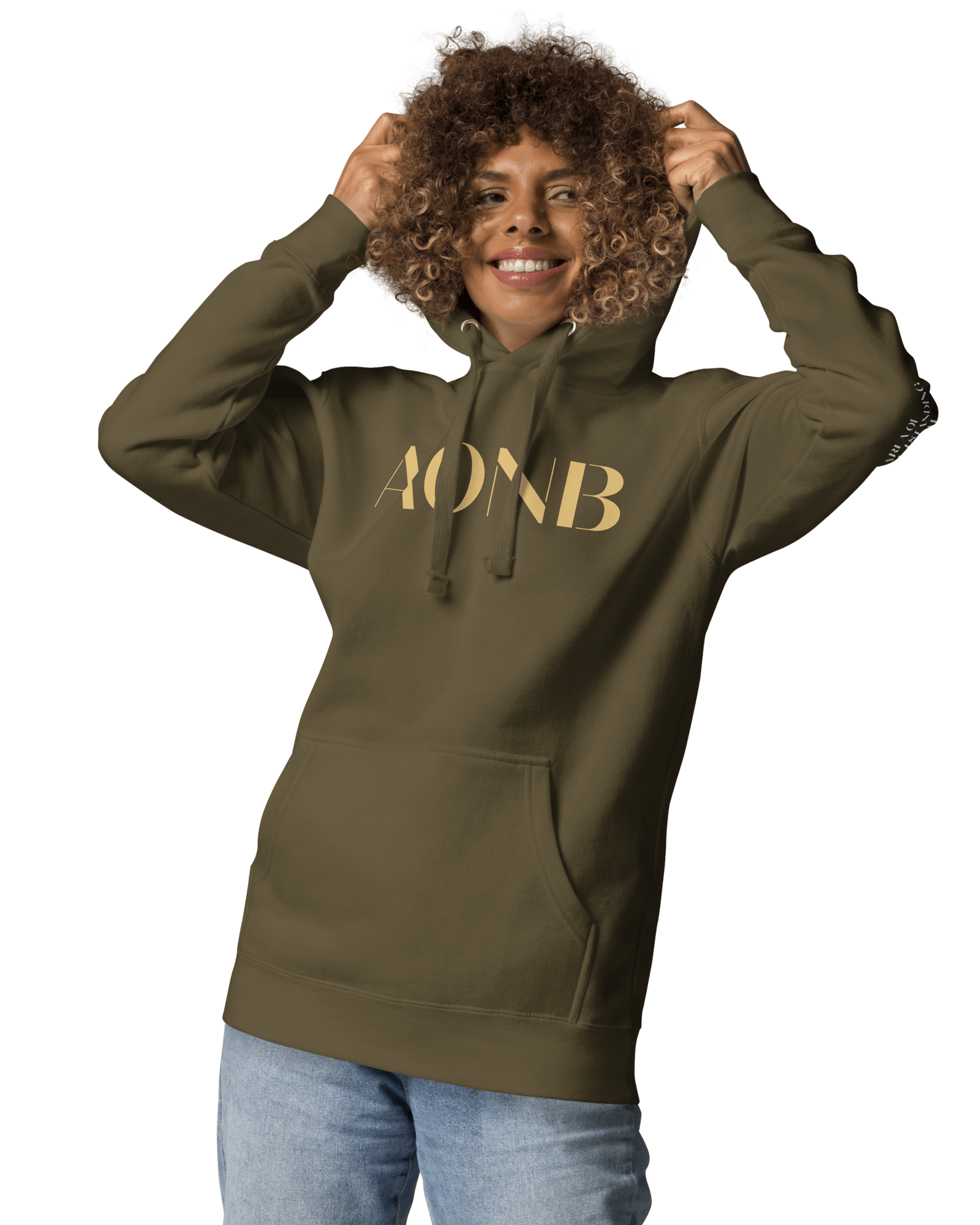 AONB Hoodie | Area of Outstanding Natural Beauty Military Green / S Hoodies Jolly & Goode