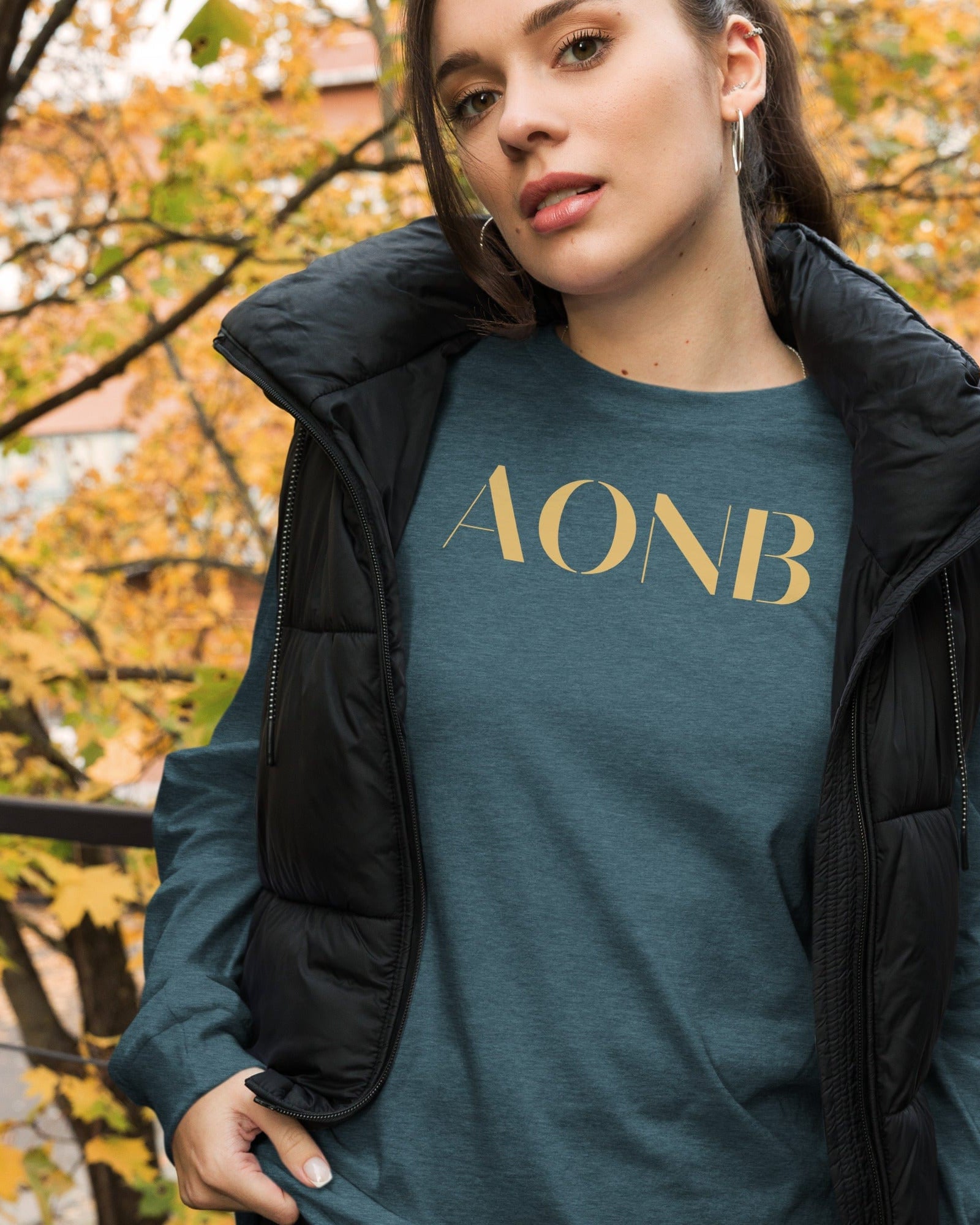 AONB Long-Sleeve Shirt | Area of Outstanding Natural Beauty Heather Deep Teal / XS Shirts & Tops Jolly & Goode