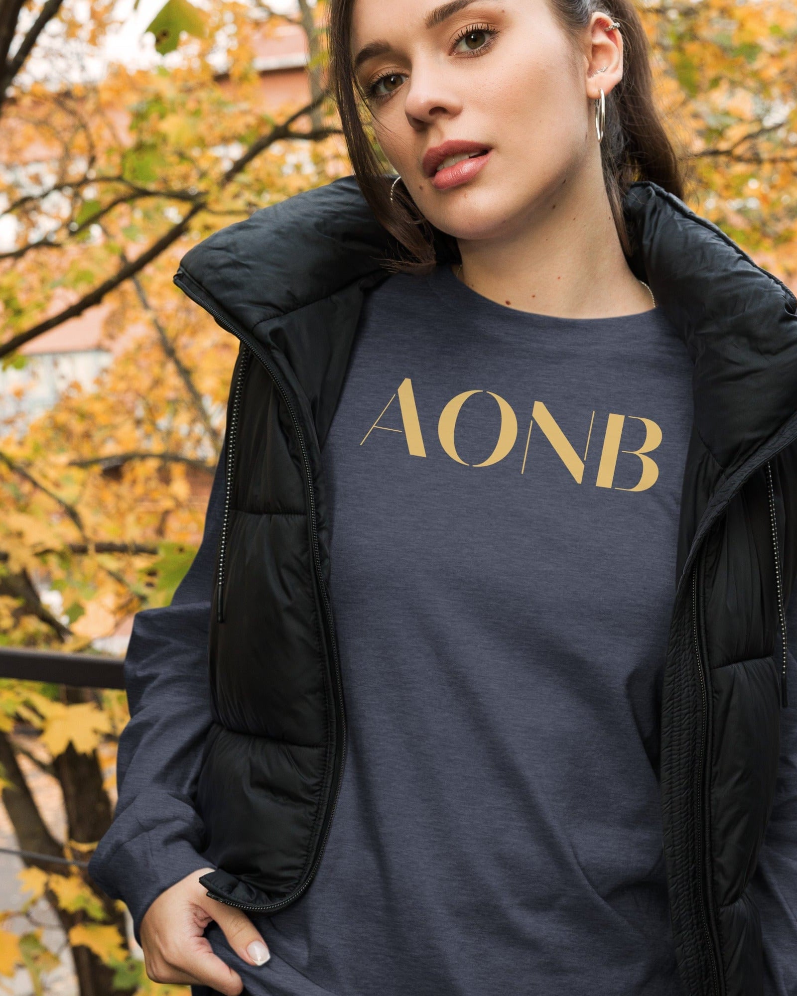 AONB Long-Sleeve Shirt | Area of Outstanding Natural Beauty Heather Navy / XS Shirts & Tops Jolly & Goode