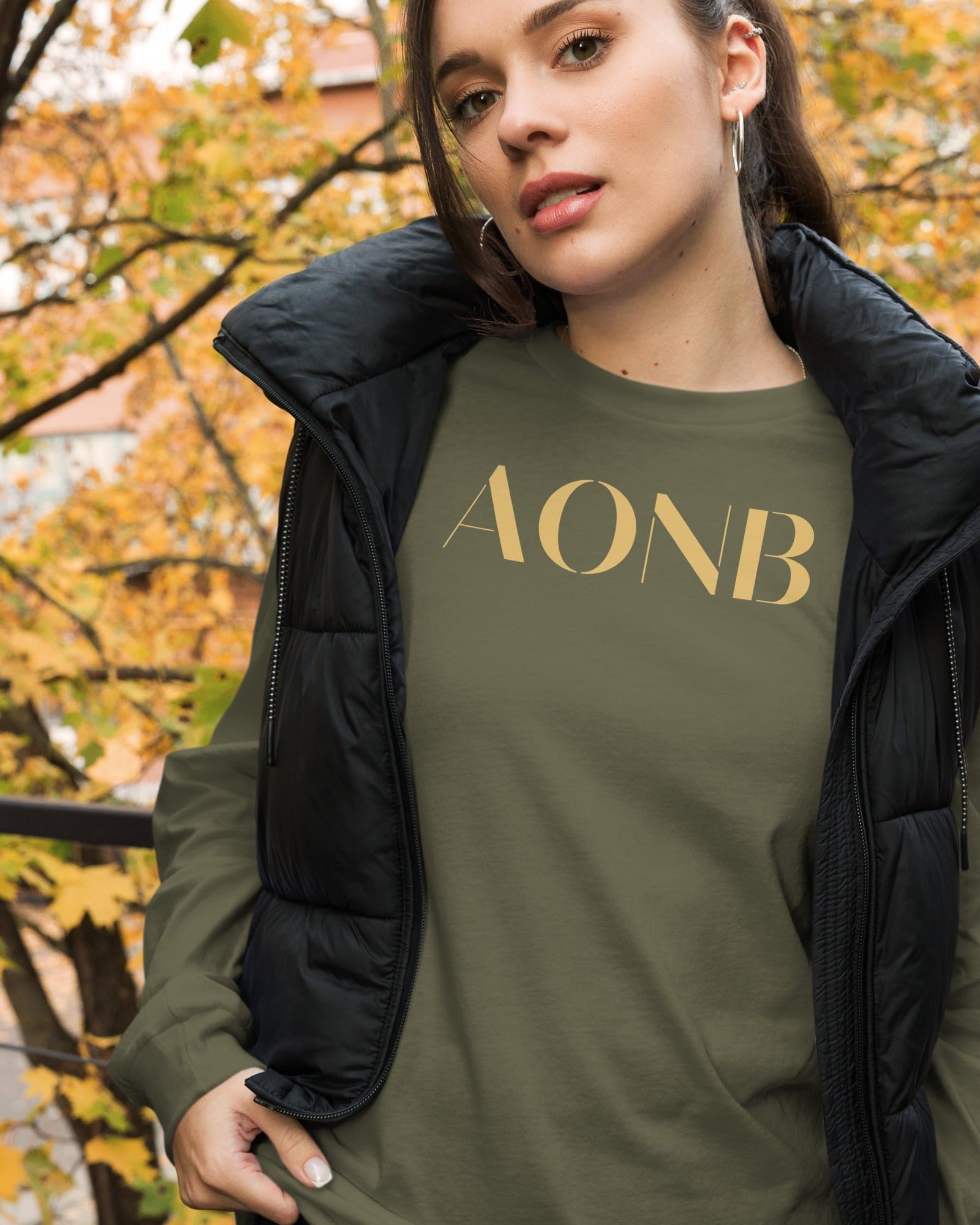 AONB Long-Sleeve Shirt | Area of Outstanding Natural Beauty Military Green / XS Shirts & Tops Jolly & Goode
