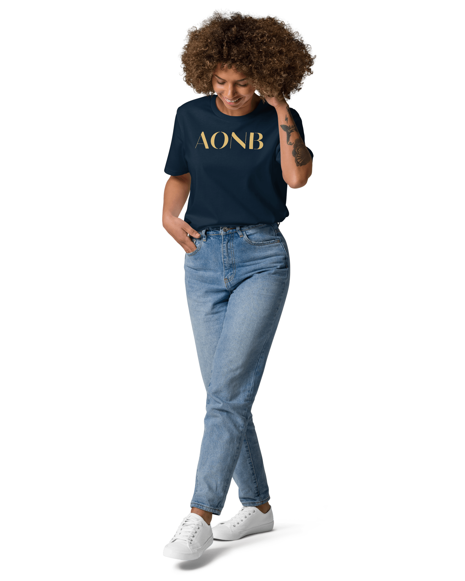 AONB Organic T-shirt | Area of Outstanding Natural Beauty French Navy / S Shirts & Tops Jolly & Goode