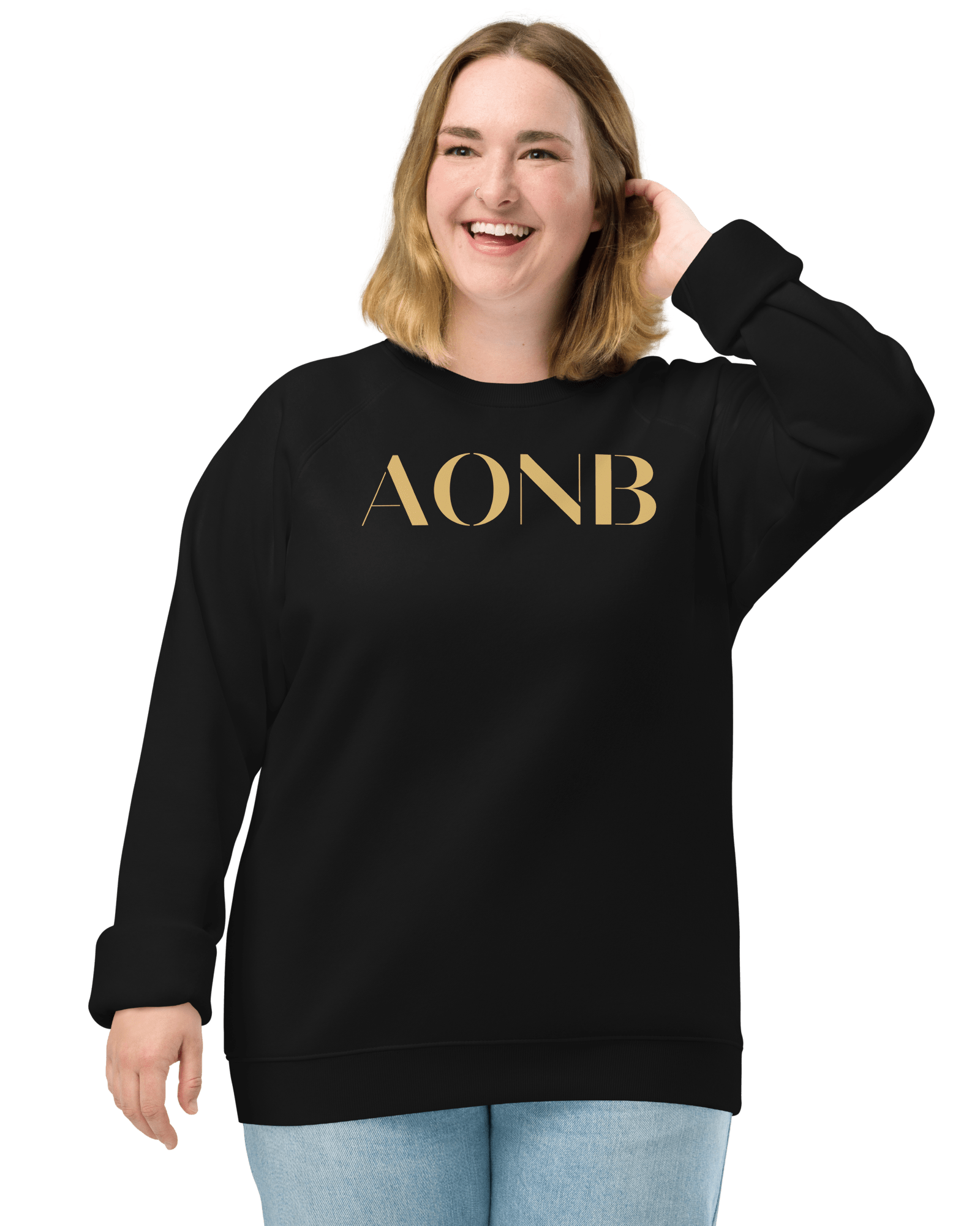 AONB Sweatshirt | Organic Raglan | Area of Outstanding Natural Beauty Black / XS Sweatshirt Jolly & Goode