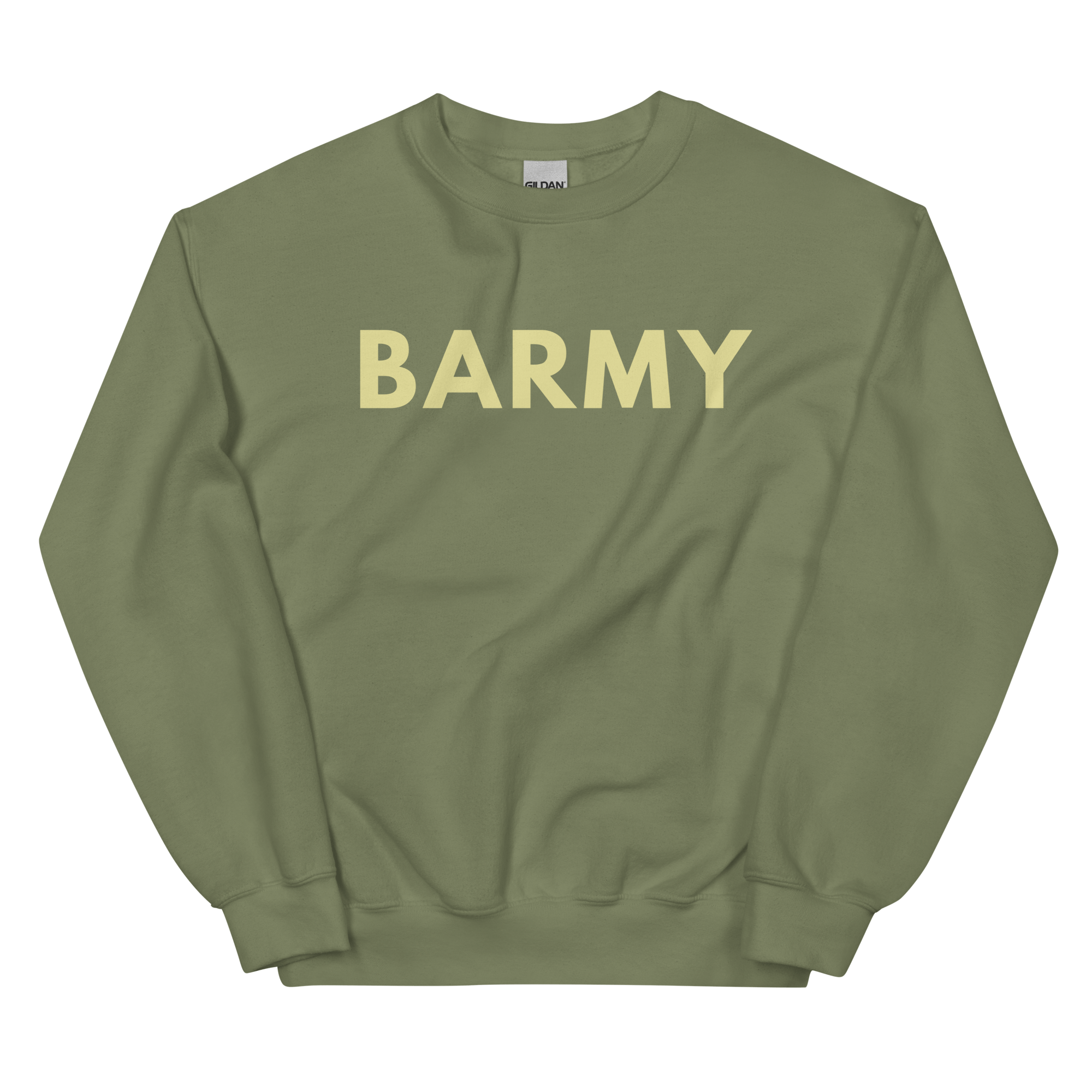 Barmy Sweatshirt Jumper | Unisex Military Green / S Sweatshirt Jolly & Goode