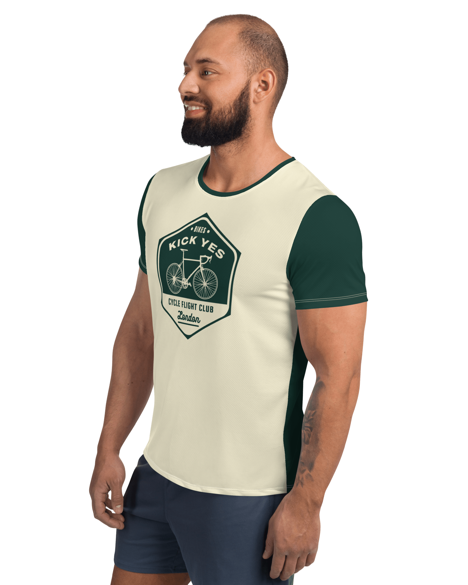Bikes Kick Yes, Cycle Flight Club London Men's Athletic Shirt men's athletic shirts Jolly & Goode