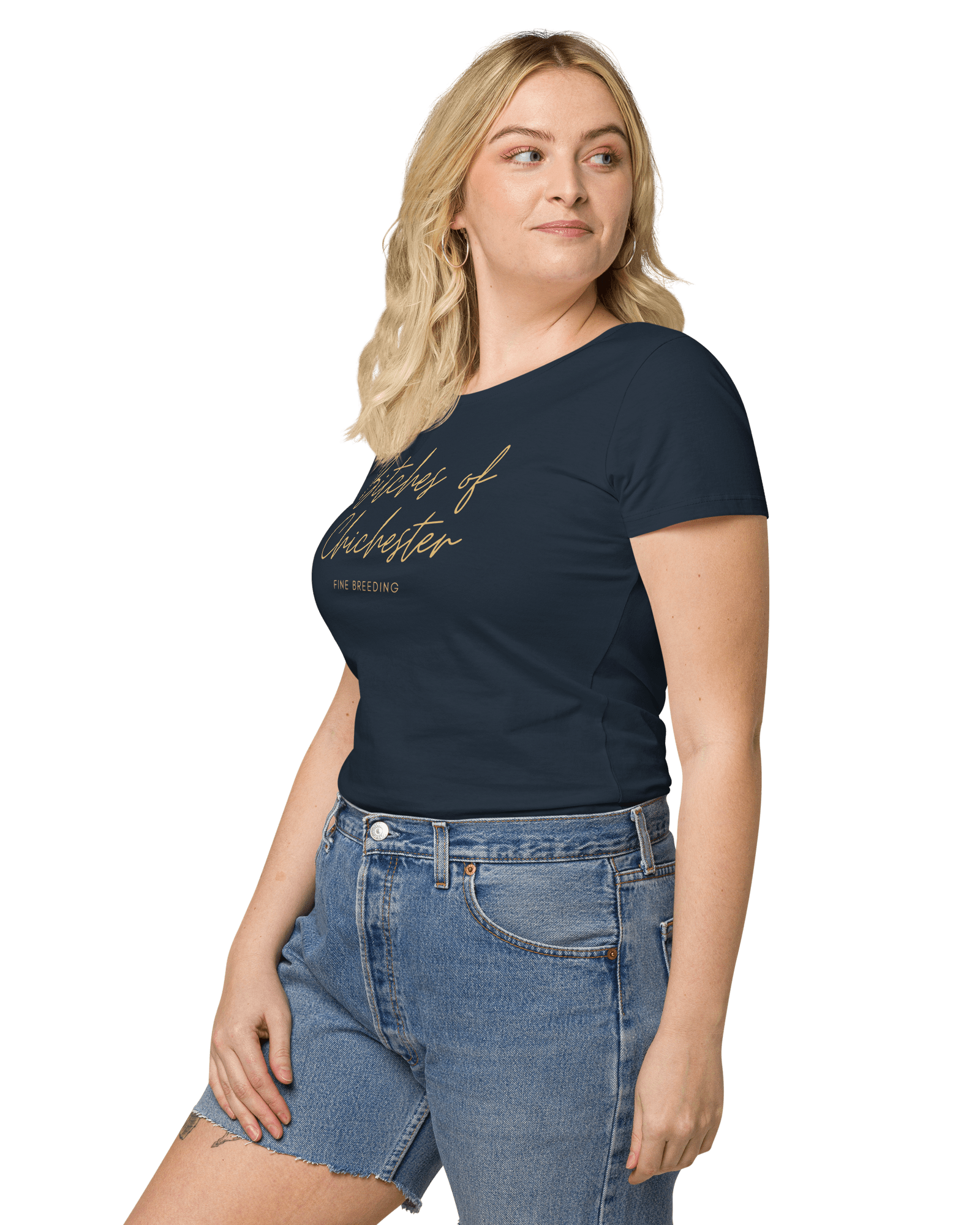 Bitches of Chichester | Women’s Organic T-shirt French navy / S Shirts & Tops Jolly & Goode