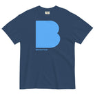 Brighton B T-shirt | Sky Blue | Garment-dyed Heavyweight True Navy / S Shirts & Tops Jolly & Goode