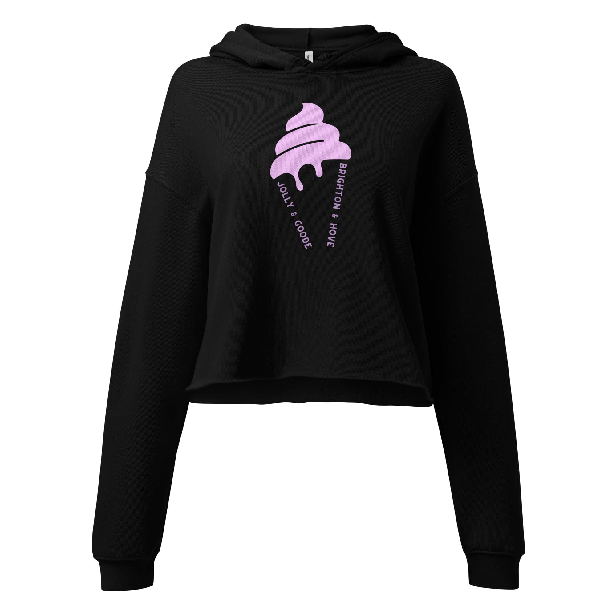 Brighton & Hove Ice Cream Crop Hoodie S Crop Hoodie Jolly & Goode