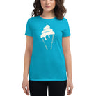 Brighton & Hove Ice Cream | Women's T-shirt Caribbean Blue / S Shirts & Tops Jolly & Goode