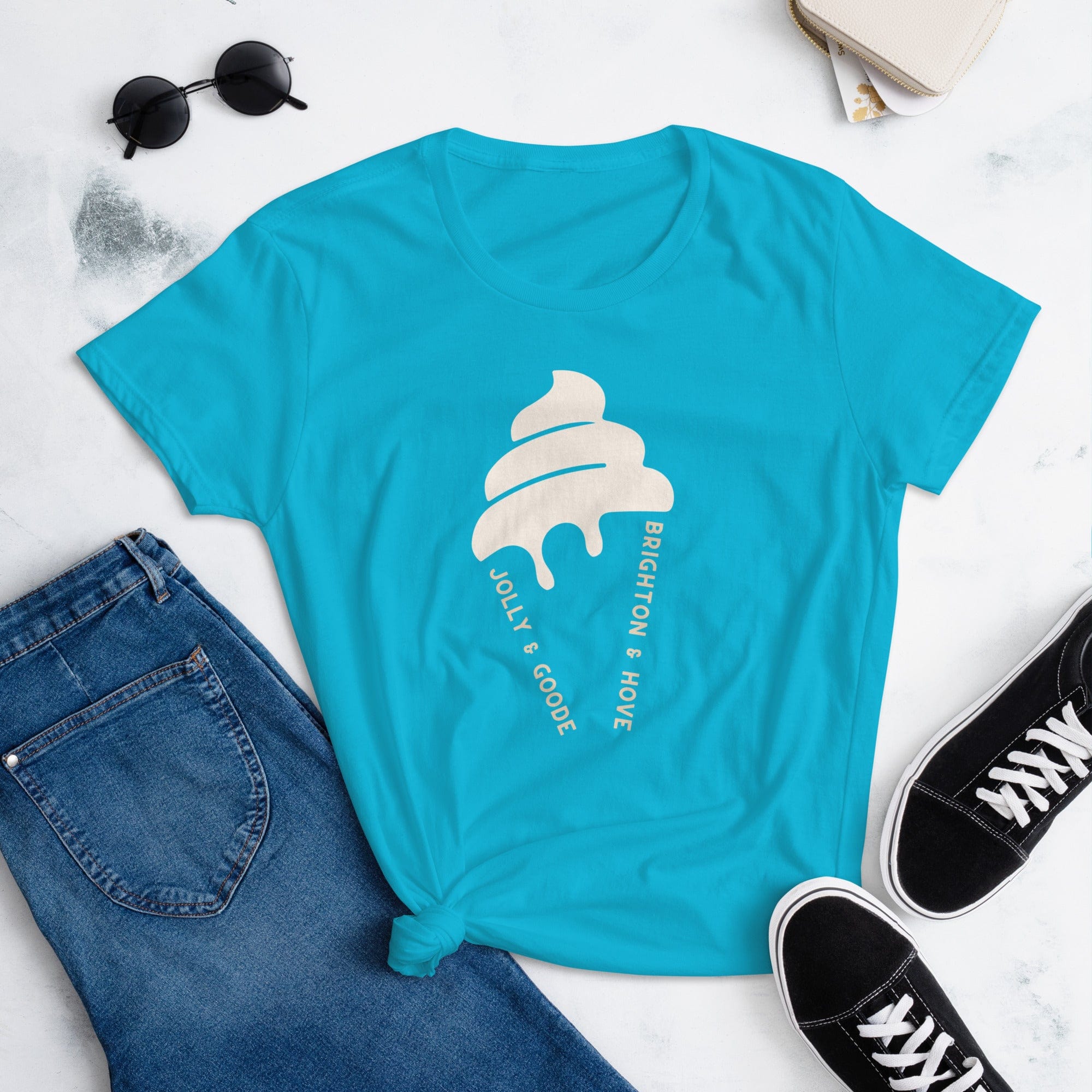 Brighton & Hove Ice Cream | Women's T-shirt Shirts & Tops Jolly & Goode