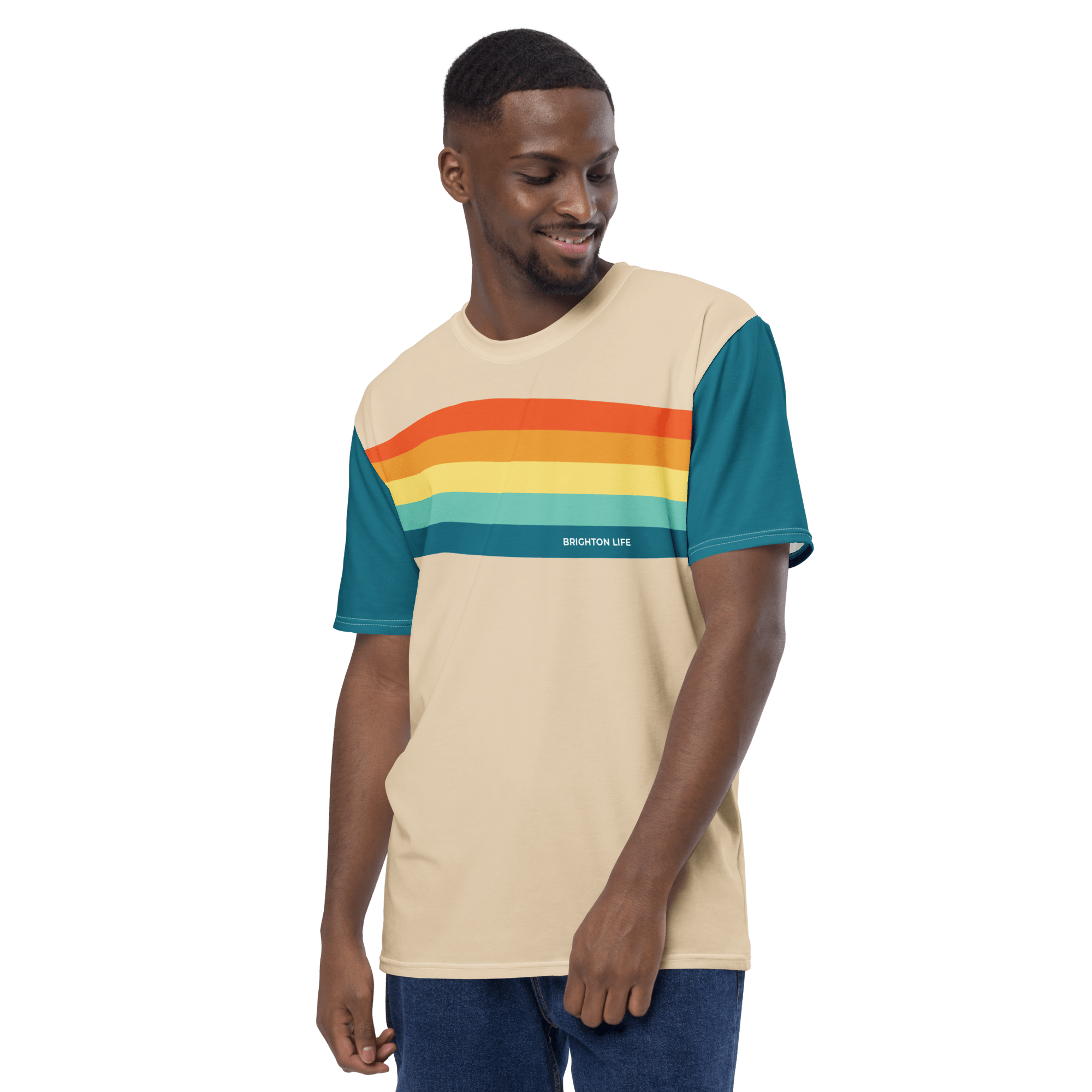 Brighton Life Sunset Stripe Men's Shirt Shirts & Tops Jolly & Goode