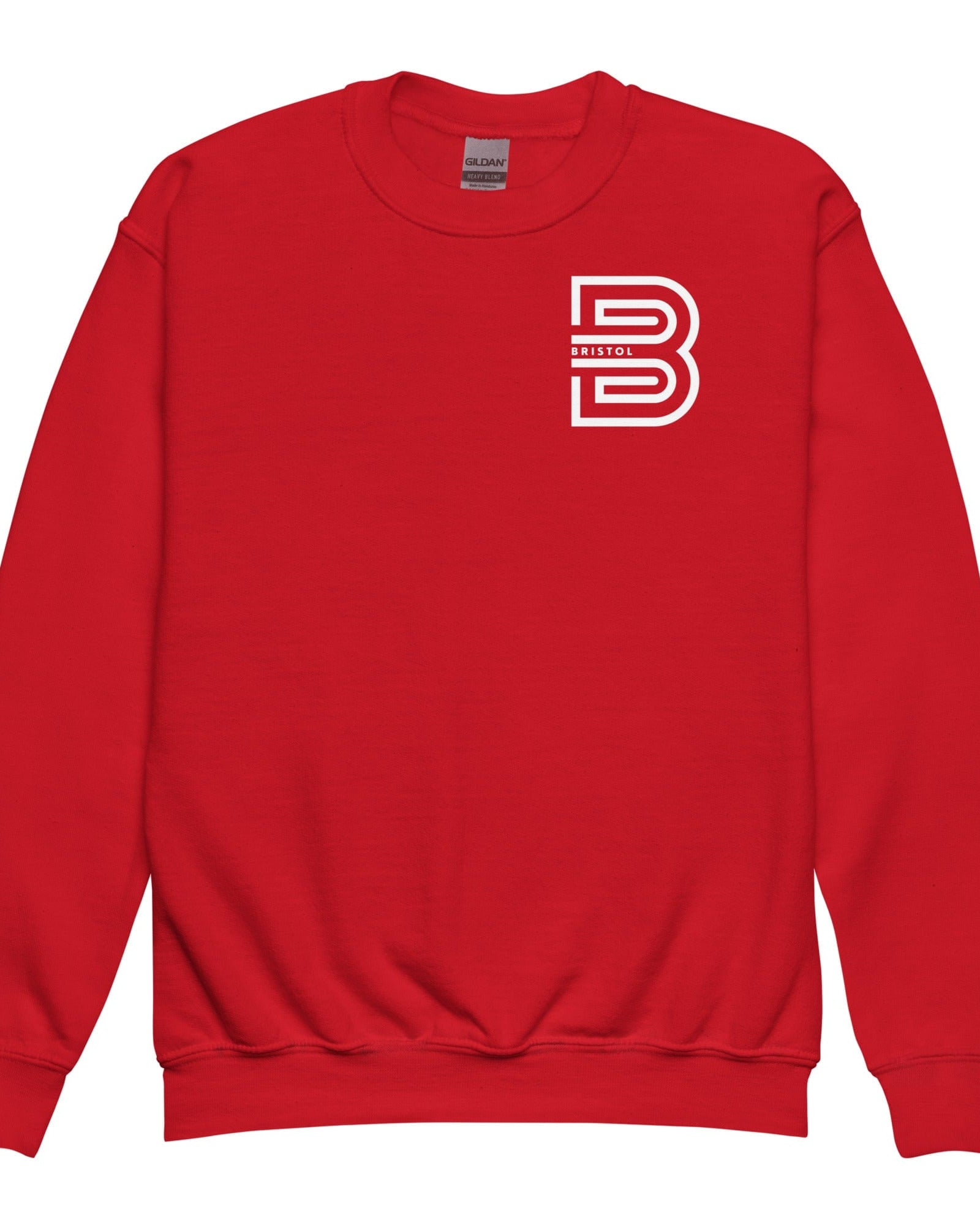 Bristol B Youth Crewneck Sweatshirt Red / XS youth sweatshirts Jolly & Goode