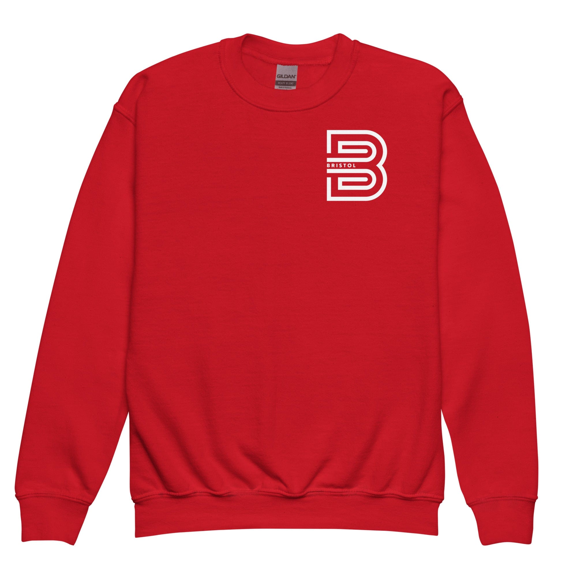 Bristol B Youth Crewneck Sweatshirt Red / XS youth sweatshirts Jolly & Goode