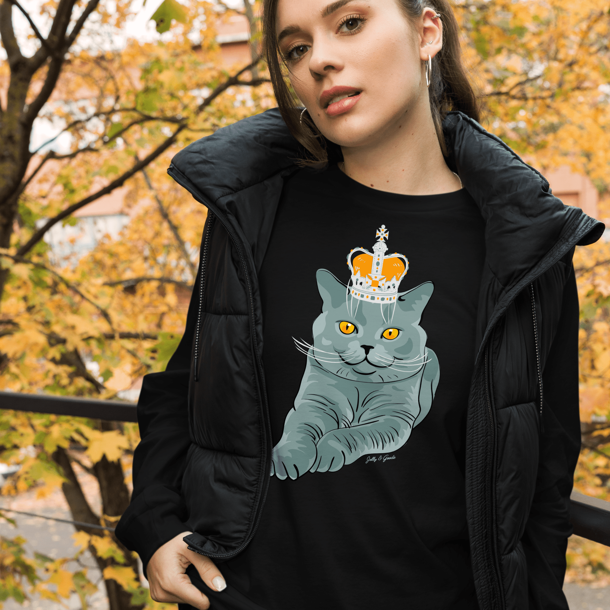 British Blue Long-Sleeve Shirt.