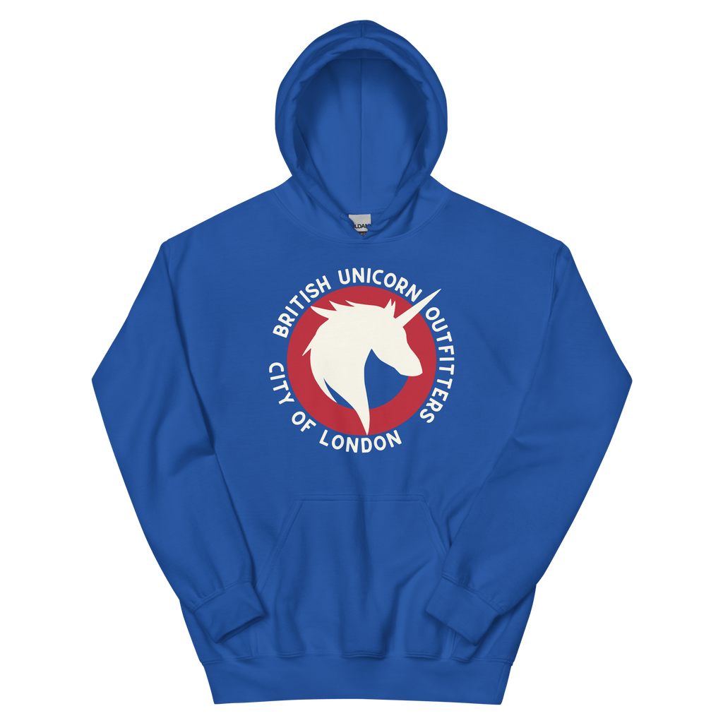 British Unicorn Outfitters Hoodie I Unisex Royal / S Hoodies Jolly & Goode